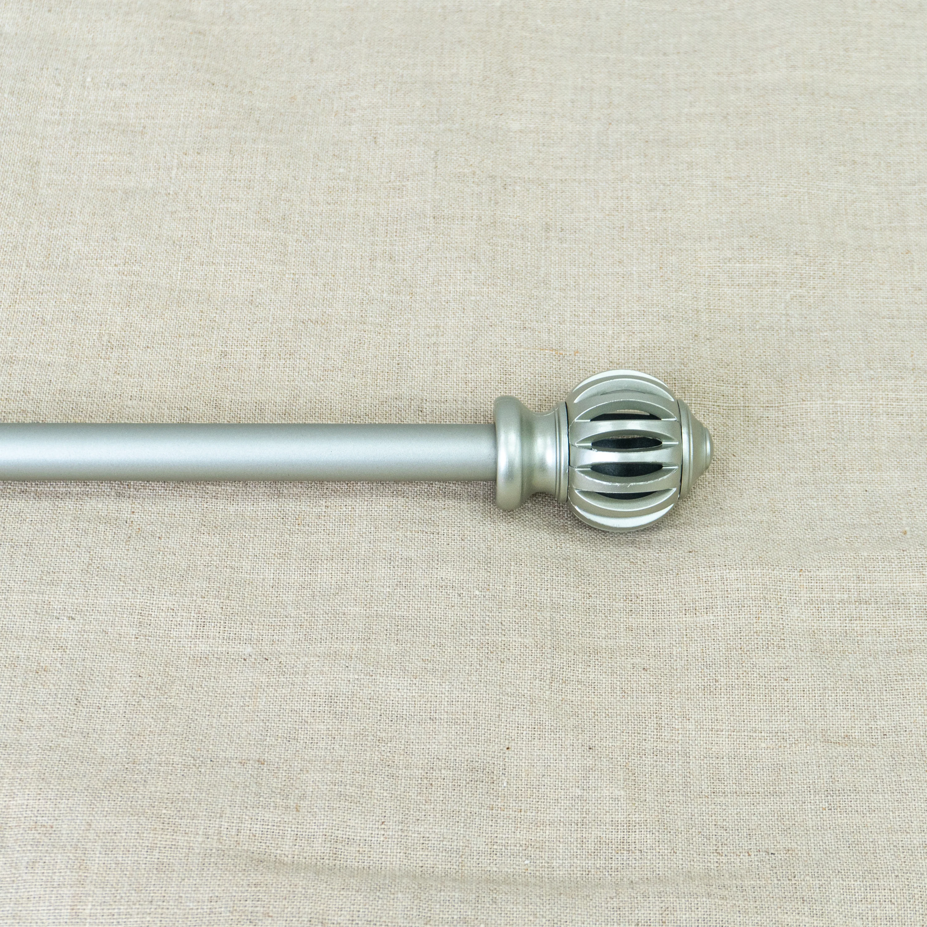 Duncan 5/8" Single Decorative Window Curtain Rod - 28" - 48" Satin Nickel - Image 3