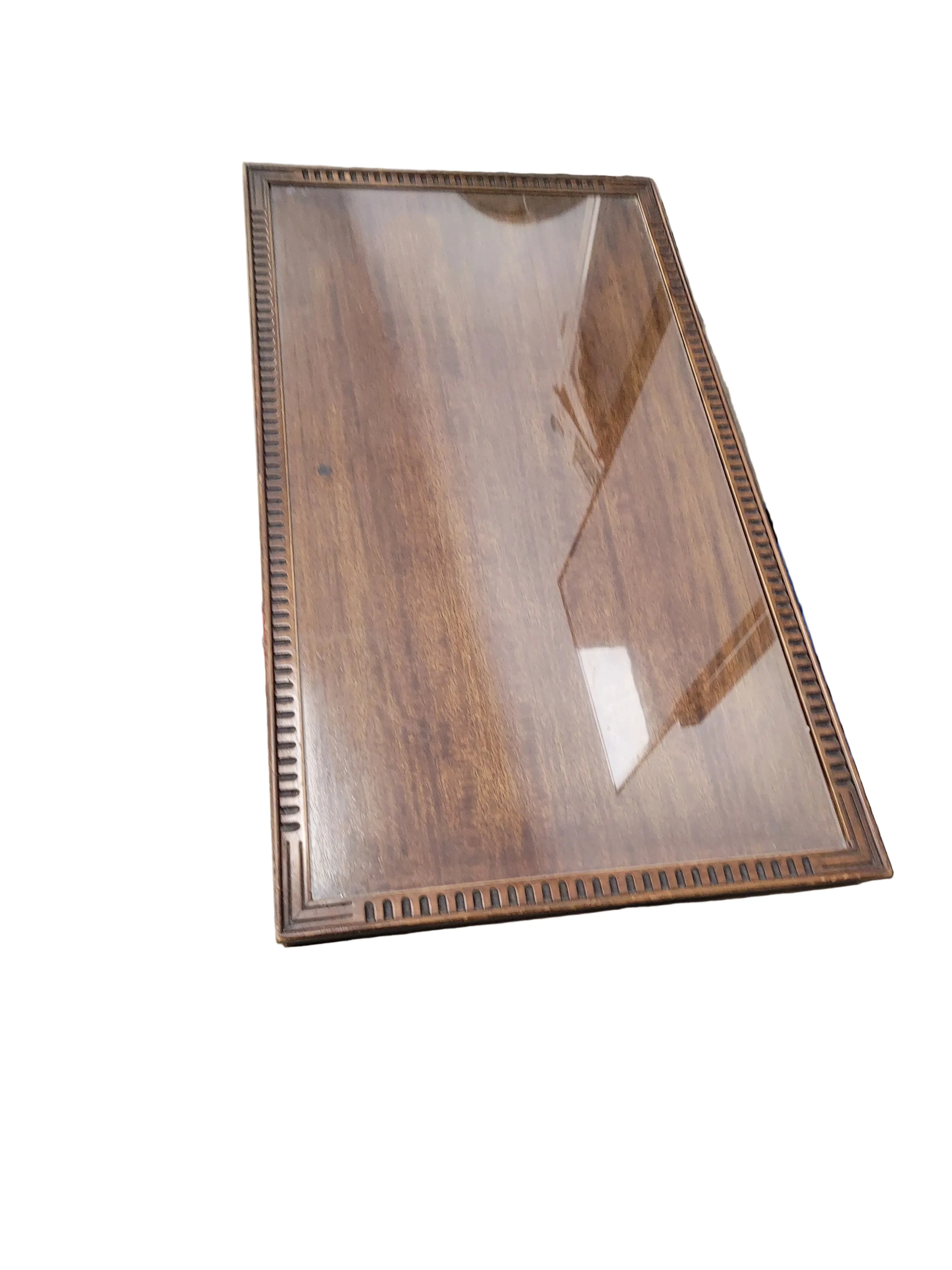Duncan Phyfe-Style Coffee Table W/ Glass Top - Image 3