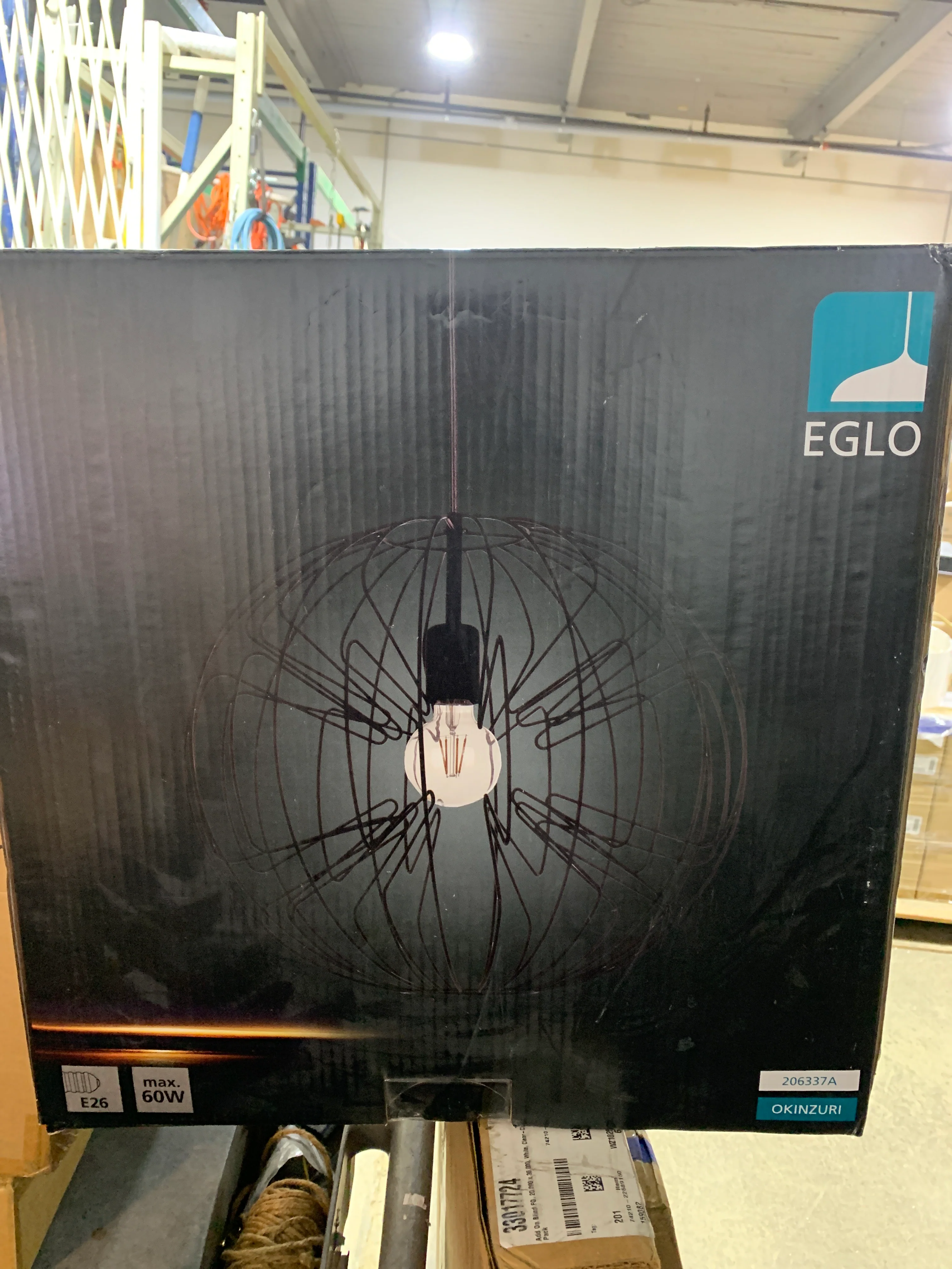 Eglo Okinzuri 1-Light Black Pendant Light - Image 2