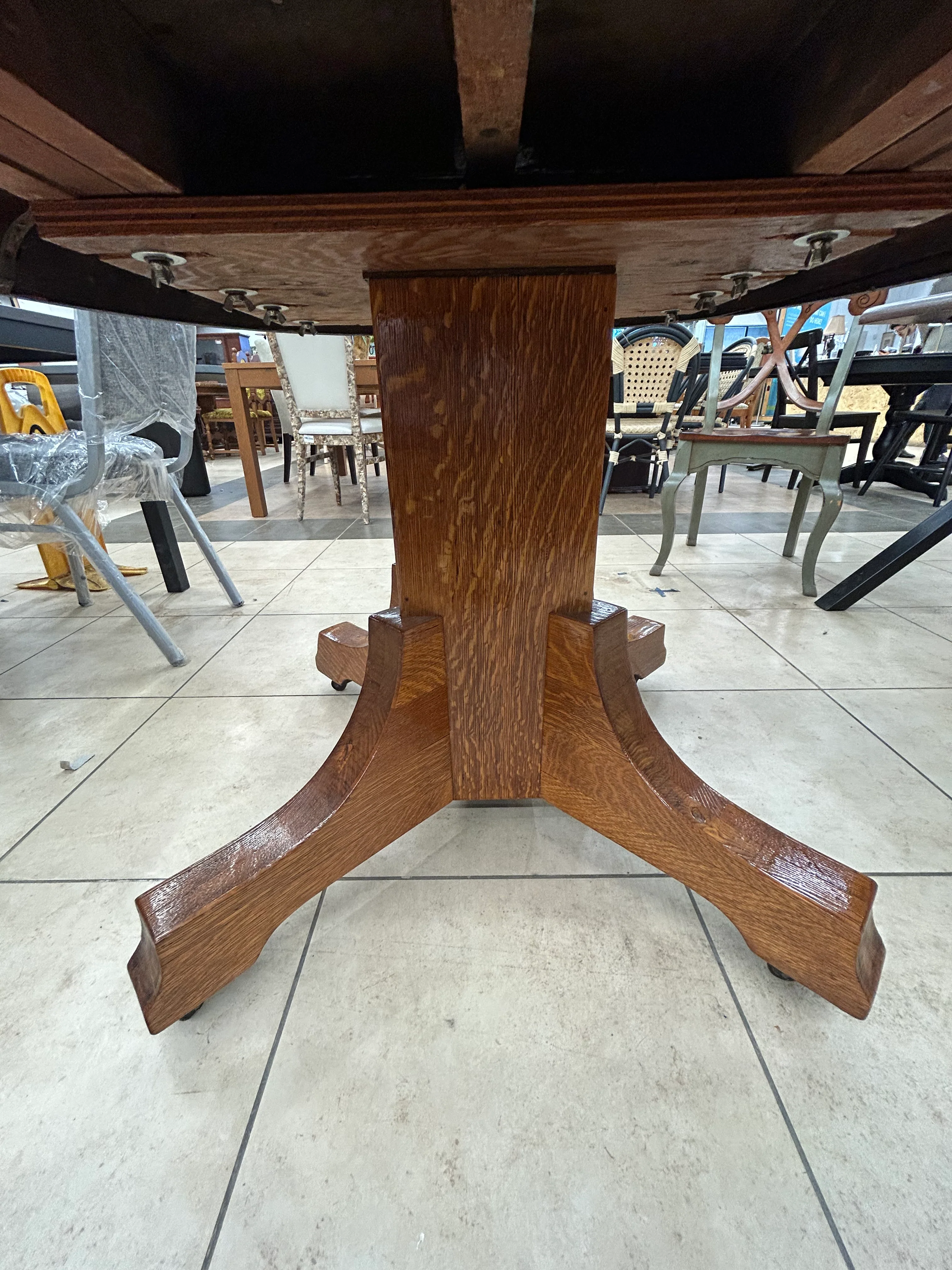 Epoque Mission Style Dining Table - Image 6