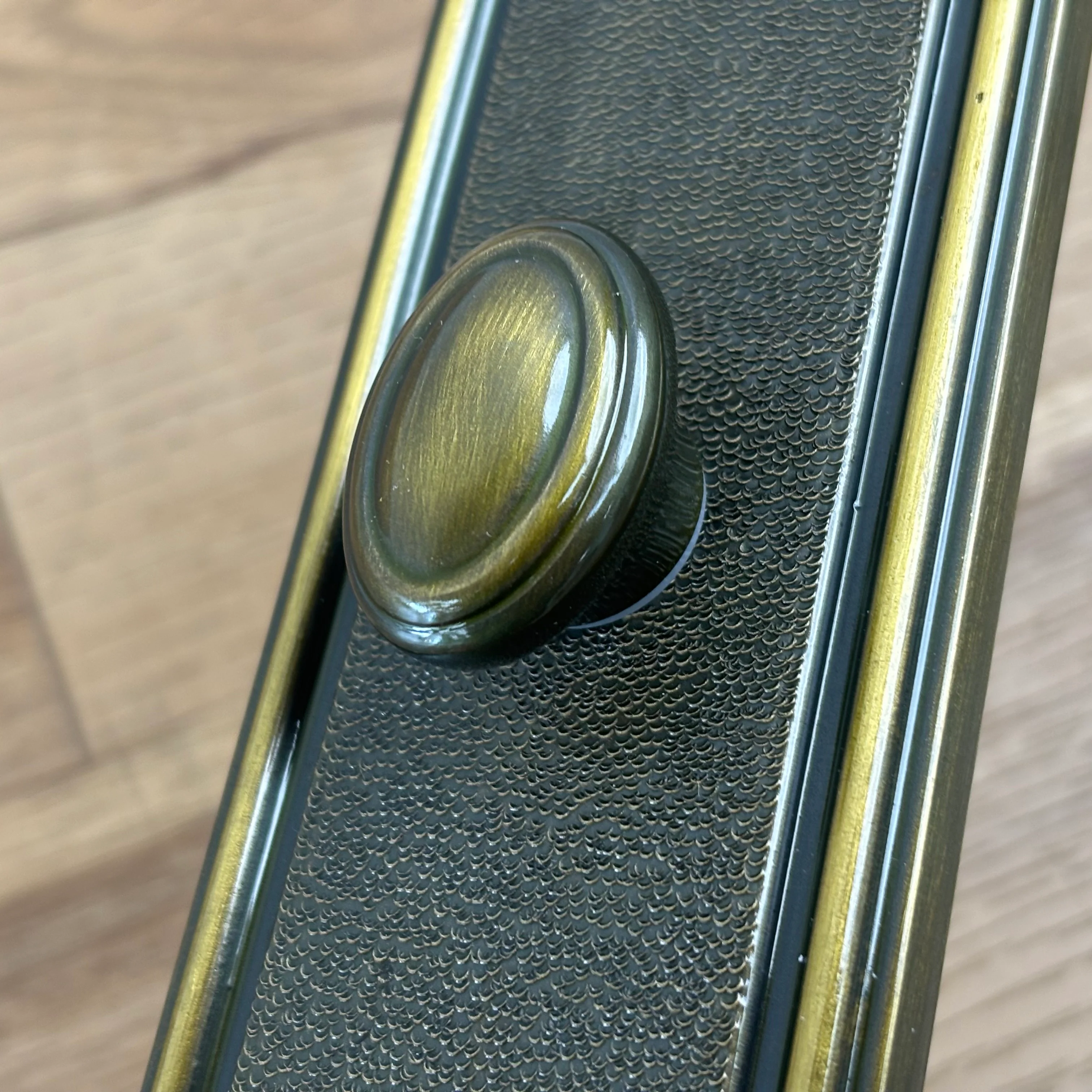 Flat Ornate Door Plate with Knob, 8525U59 - Image 7