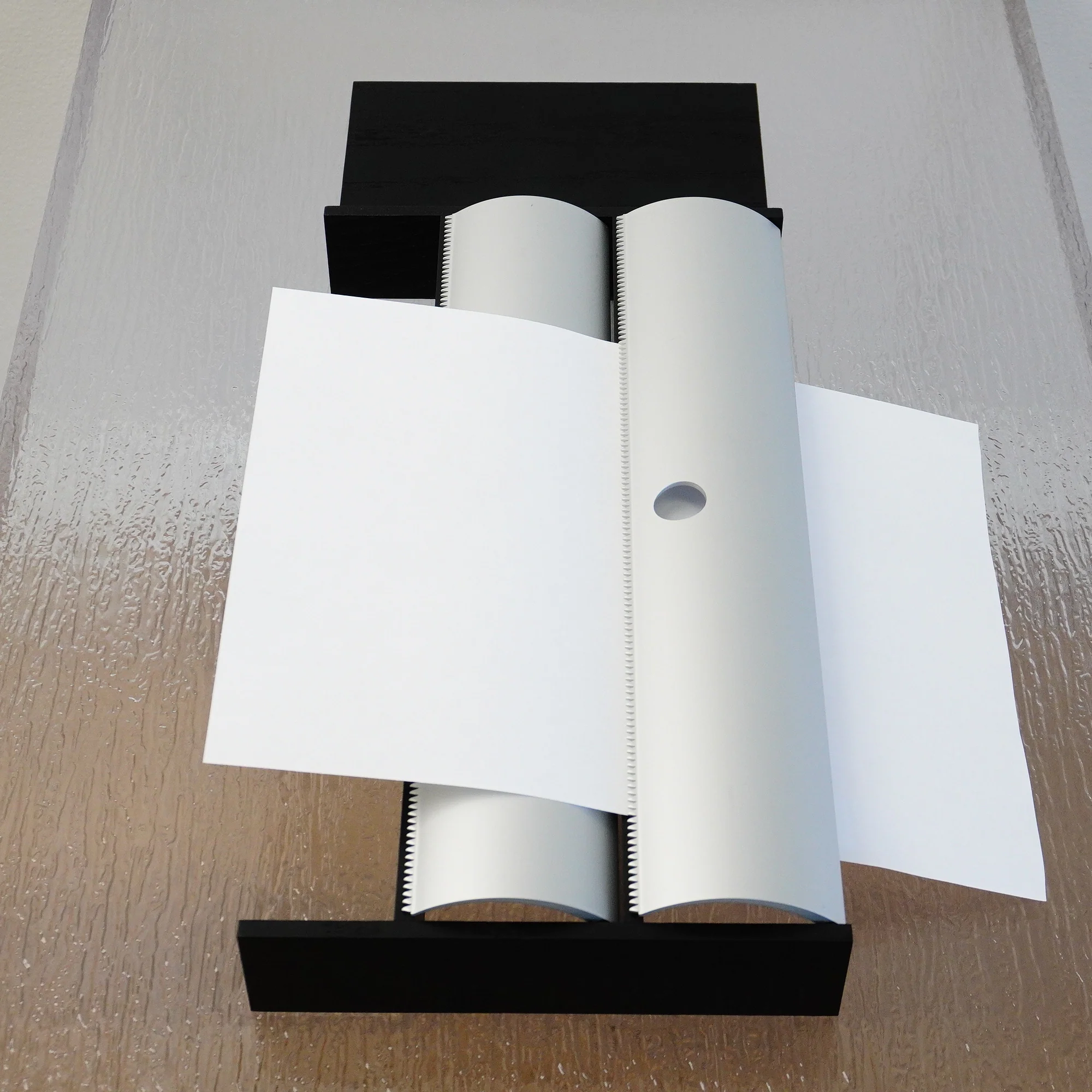 19×7.25×2–Inch Foil Roll Dispenser – Dark Ash Wood, 2‑Roll Capacity - Image 11