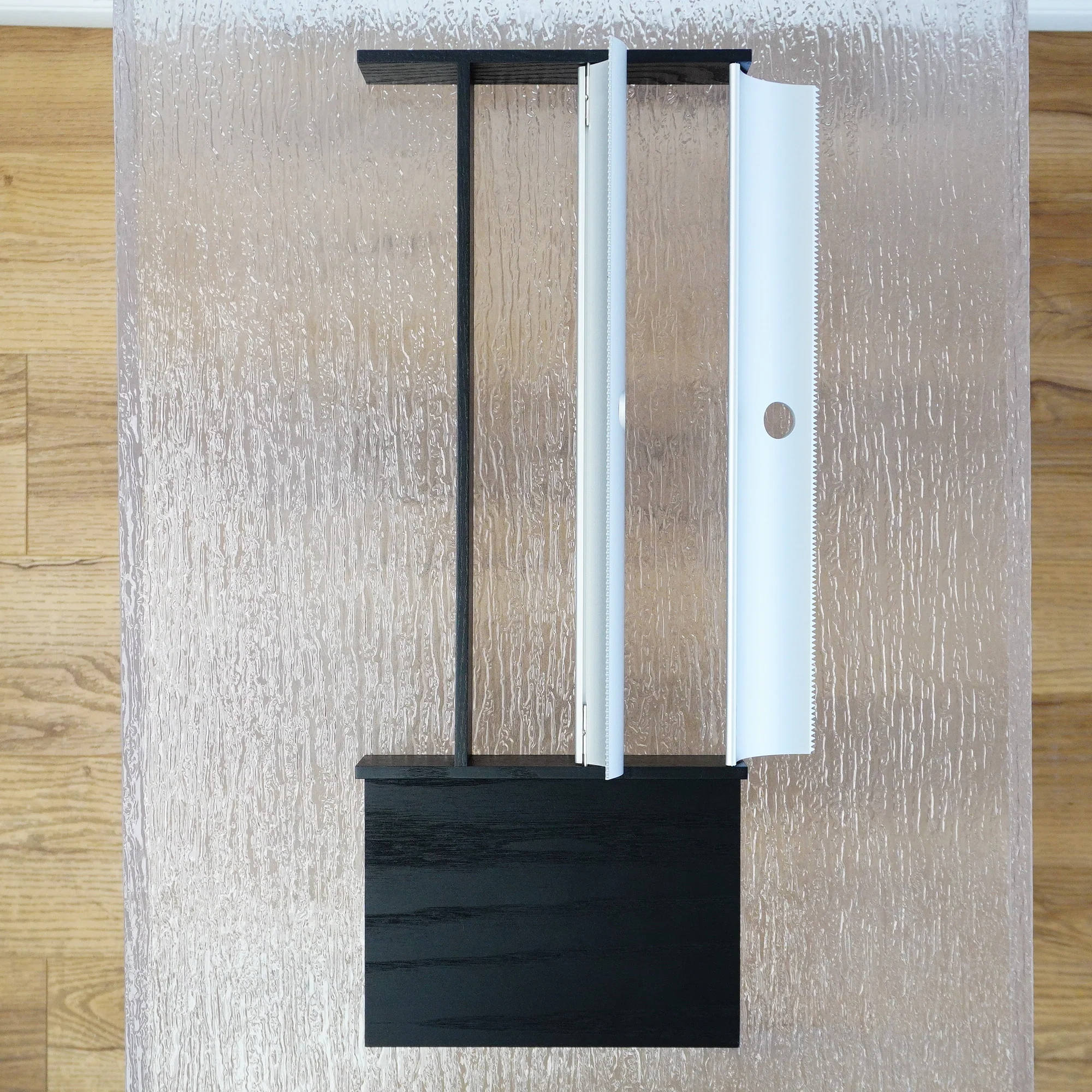 19×7.25×2–Inch Foil Roll Dispenser – Dark Ash Wood, 2‑Roll Capacity - Image 8