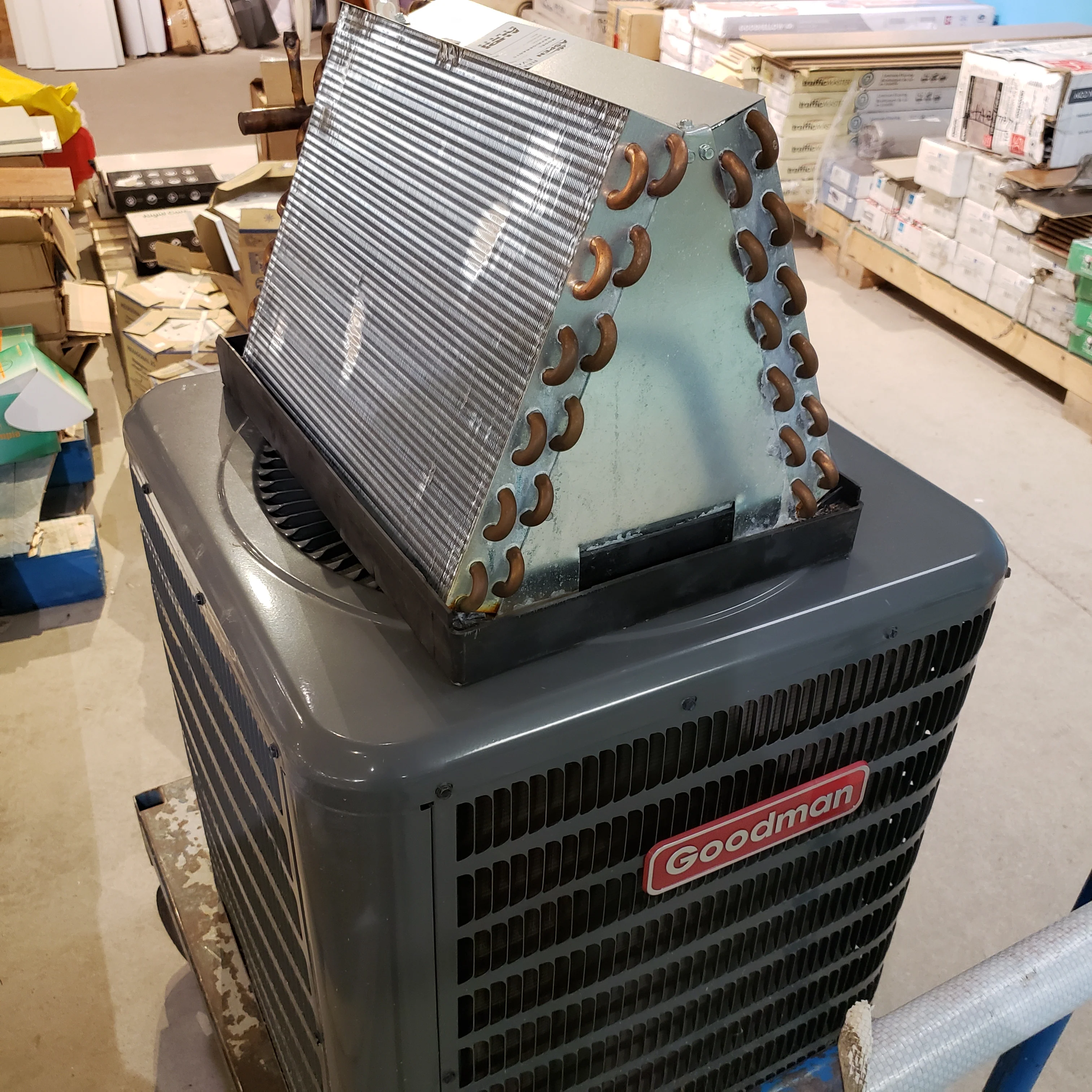 Goodman 2 Ton 13 Seer Air Conditioner - Used - Un-Tested - Image 4