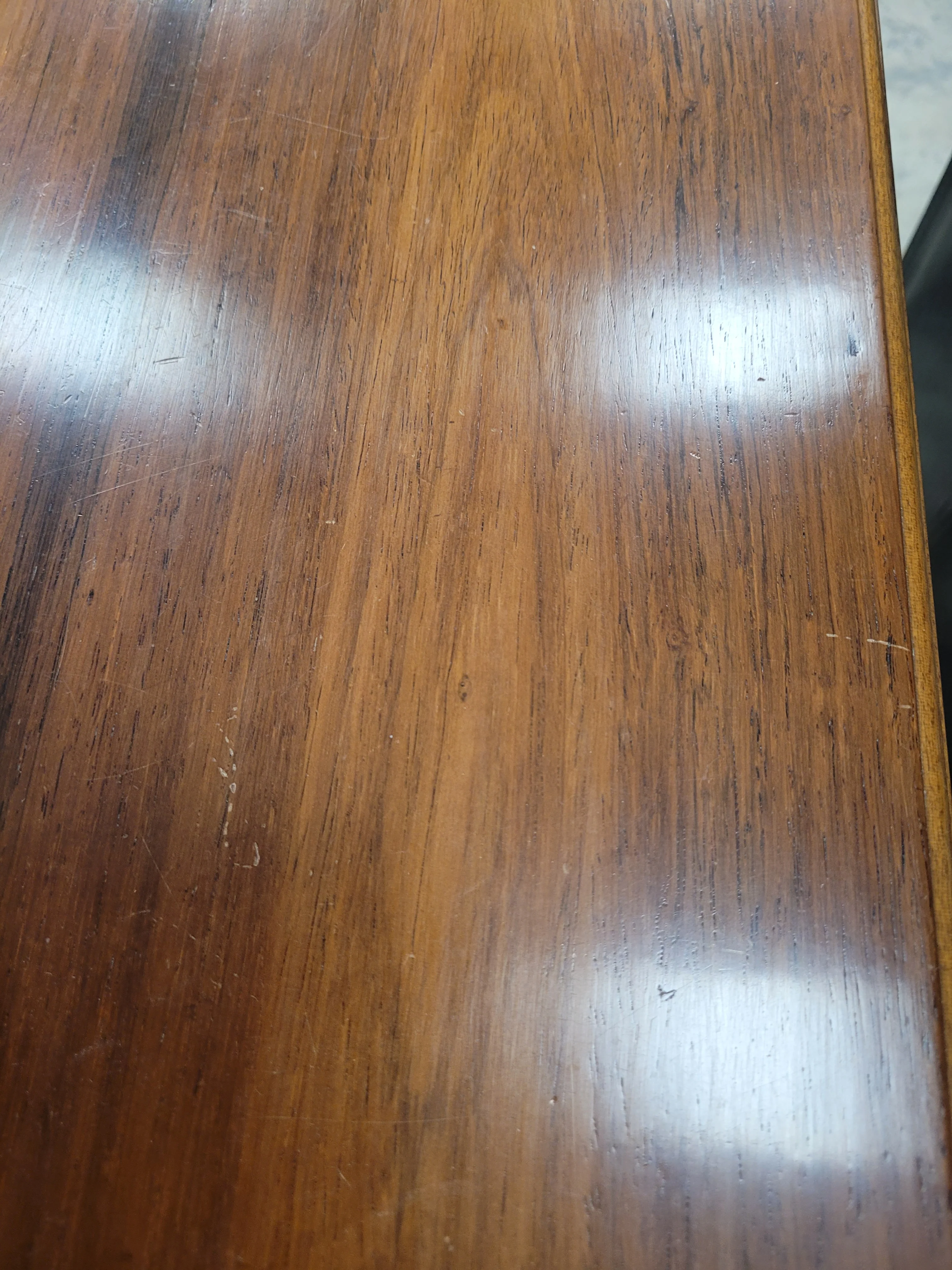 Half Moon Wooden Side Table - Image 4