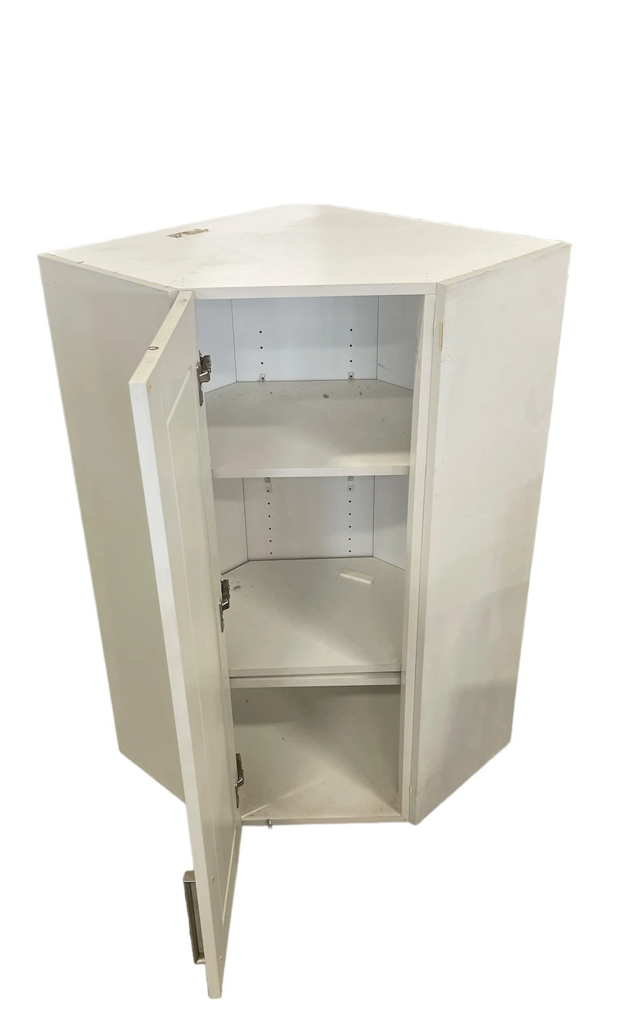 Hampton Bay Edson Upper 34" Corner Cabinet Grey - Image 2