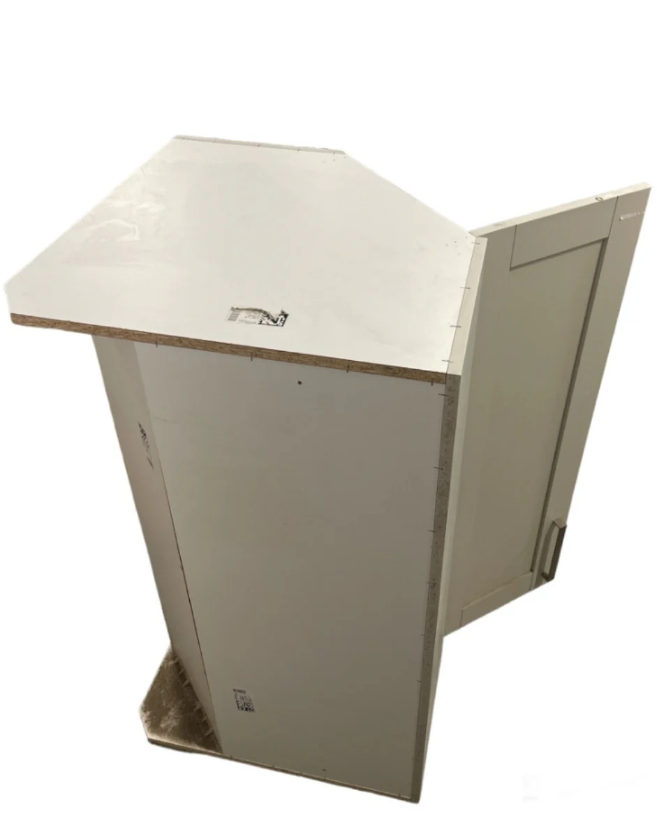 Hampton Bay Edson Upper 34" Corner Cabinet Grey - Image 4