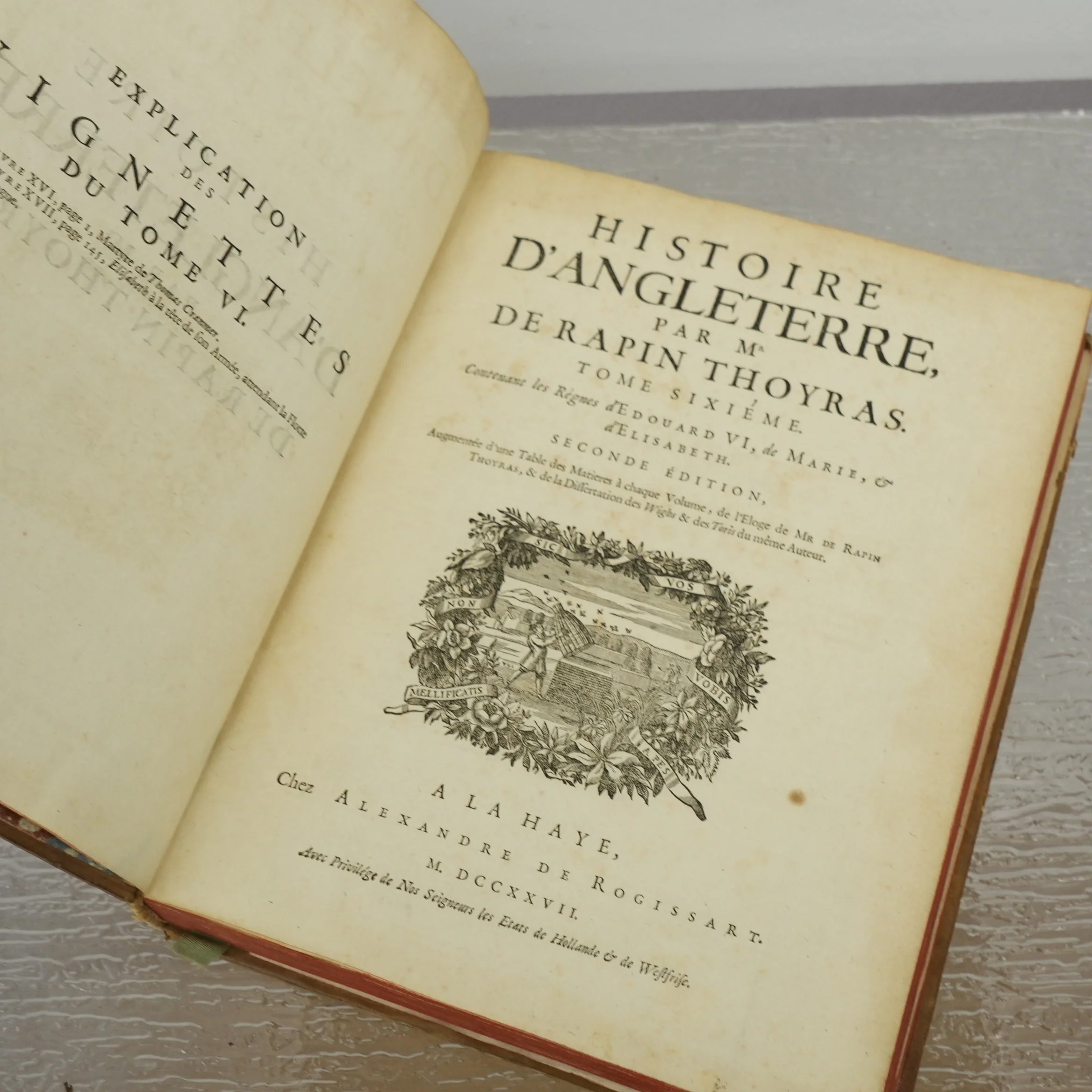 Histoire d'Angleterre Vol 6 by Paul de Rapin de Thoyras 1726 - Image 4