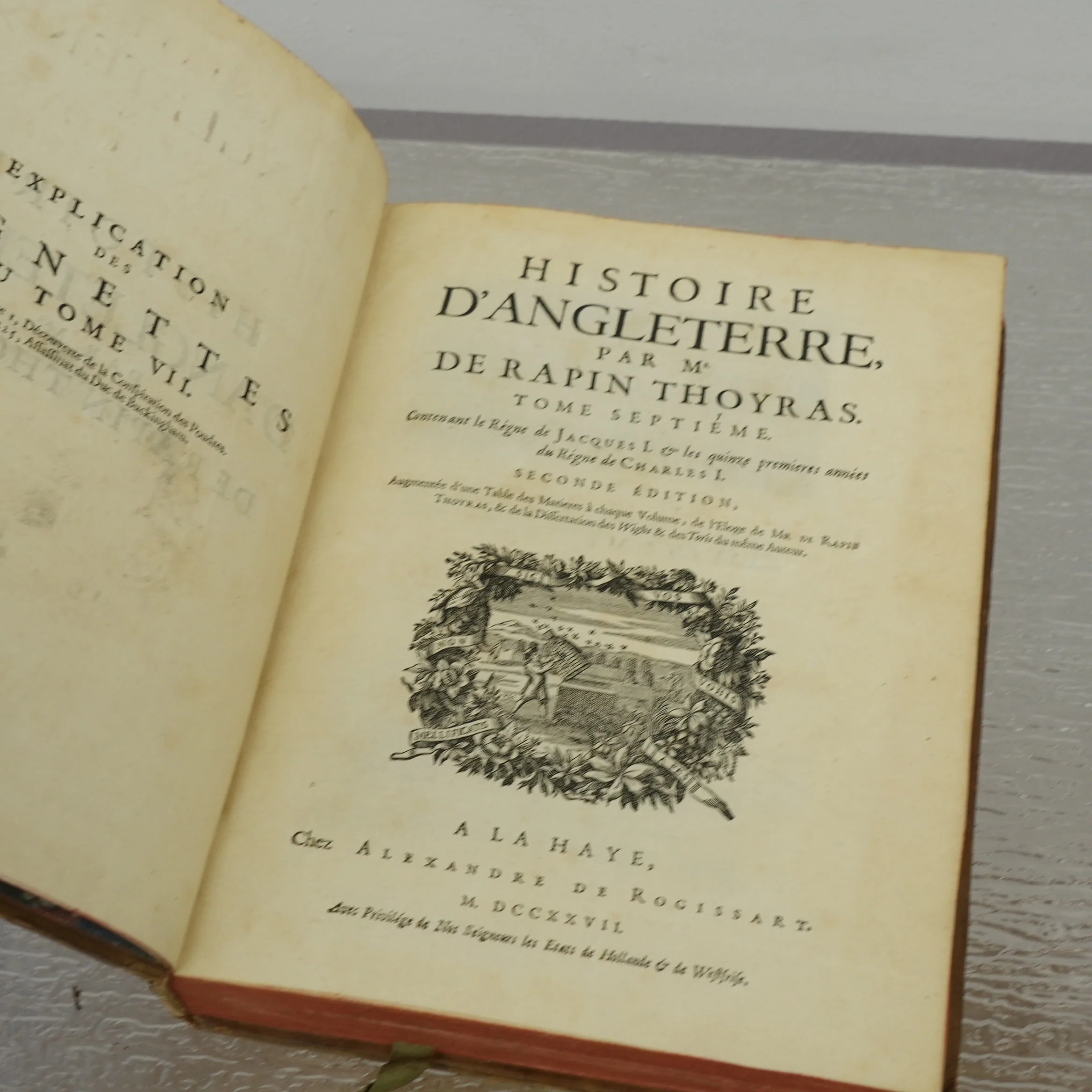 Histoire d'Angleterre Vol 7 by Paul de Rapin de Thoyras 1726 - Image 3