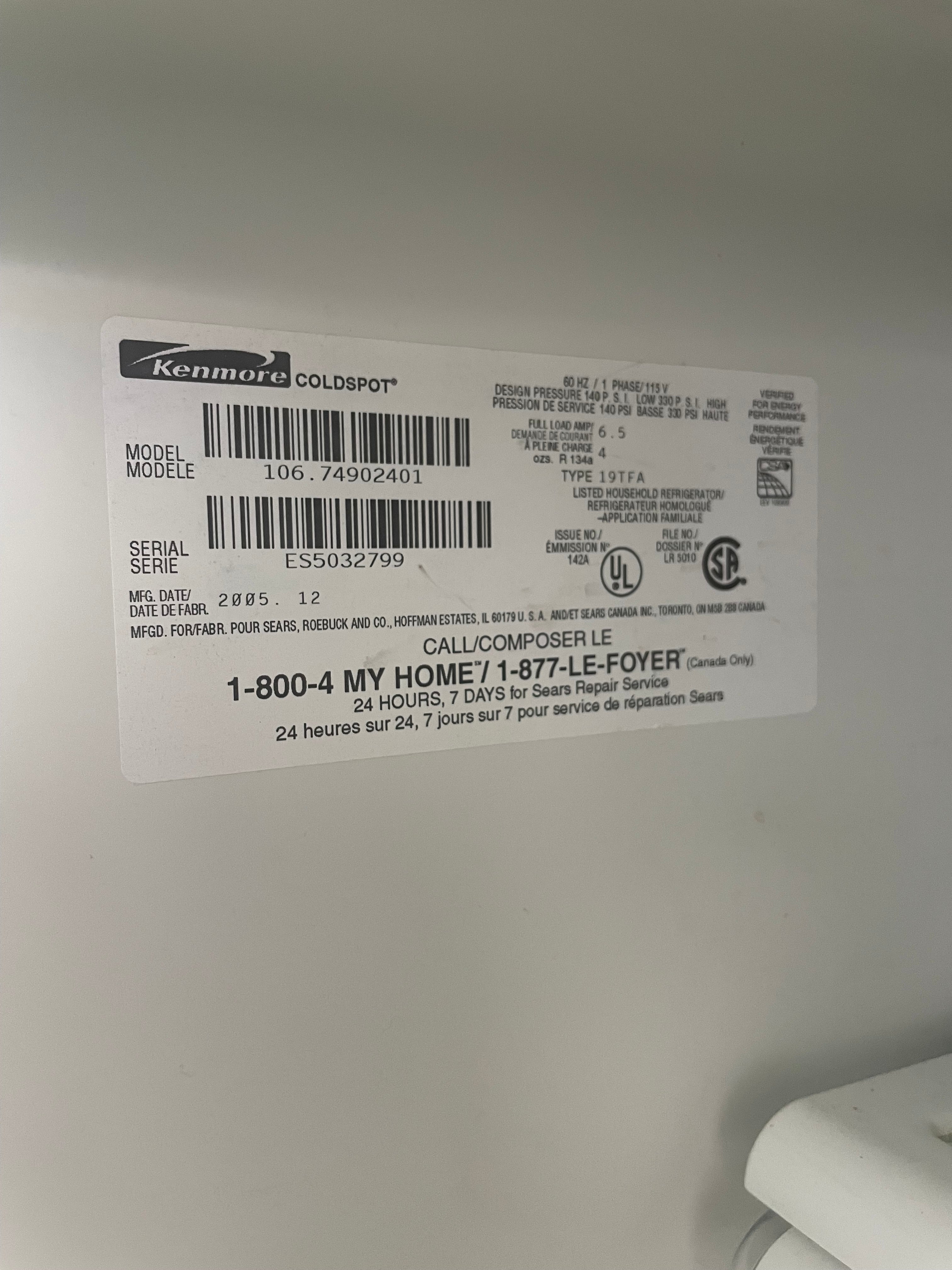 Kenmore Elite White Refrigerator - Image 13