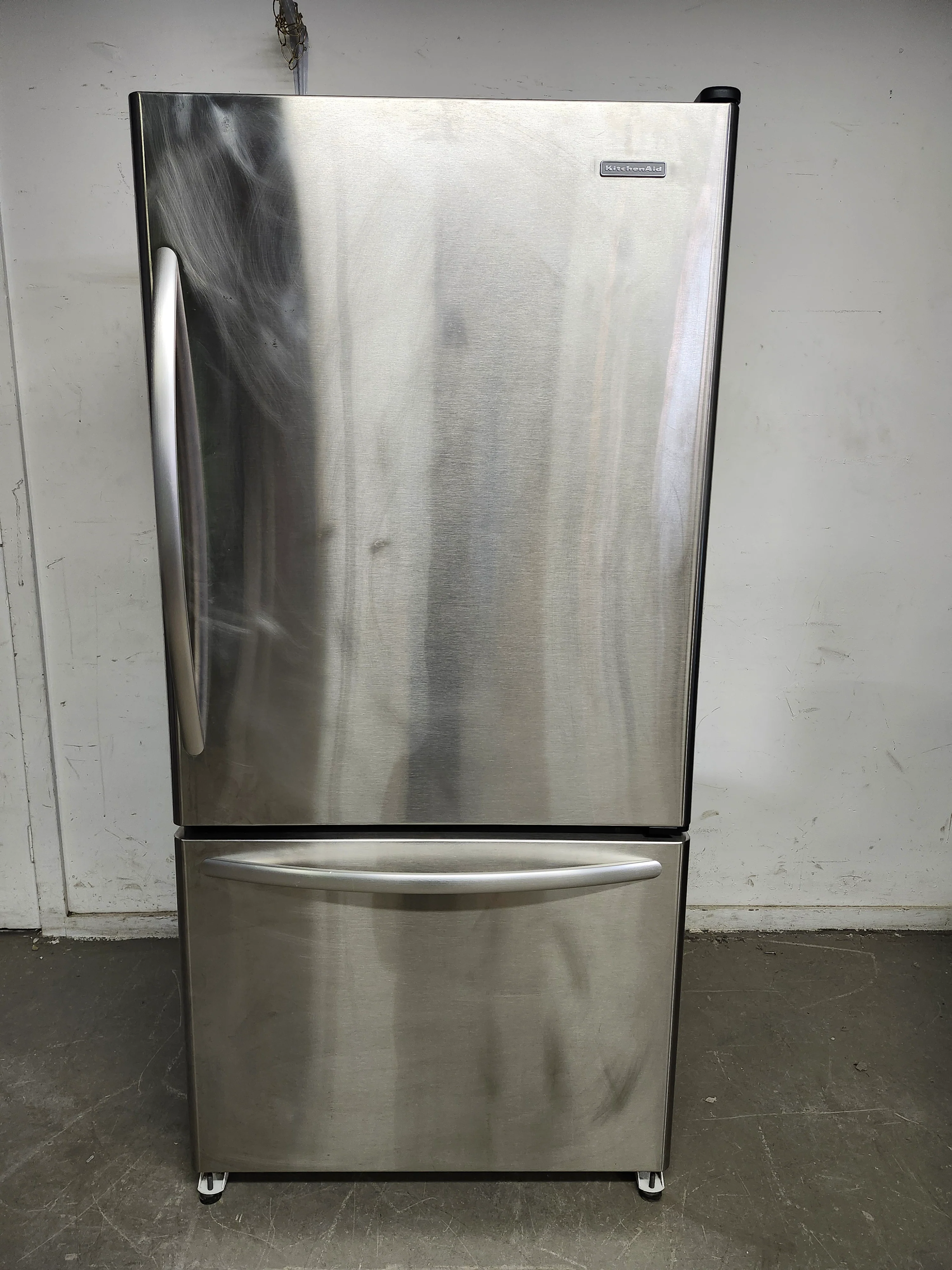 33"W Stainless Steel Kitchen Aid Fridge