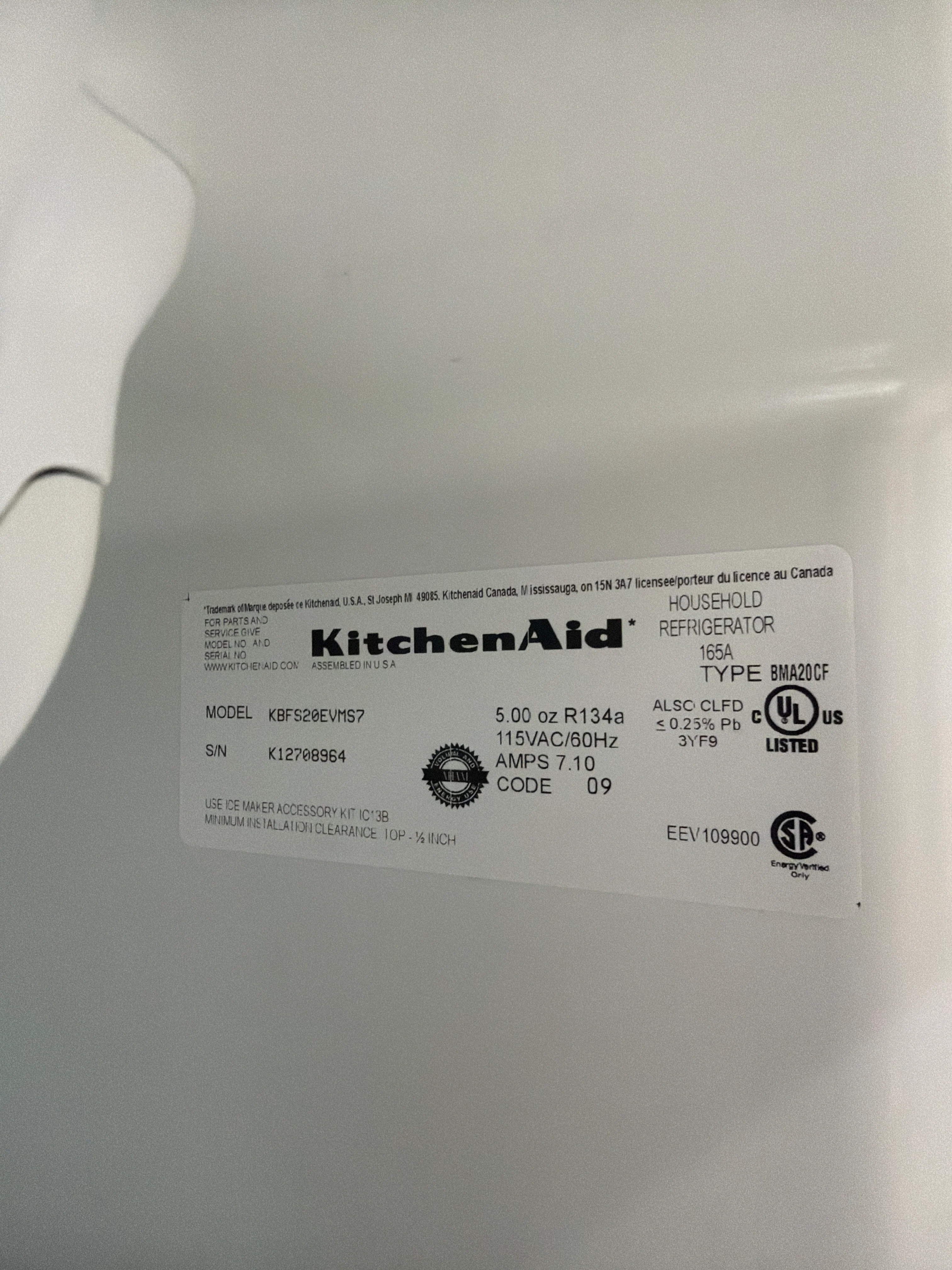 KitchenAid French Doors Stainless Steel Refrigerator Bottom Drawer Freezer - Image 4