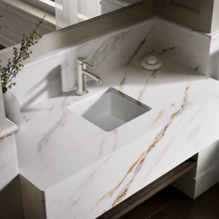 KOHLER Verticyl Undermount Bathroom Sink in White - Image 3