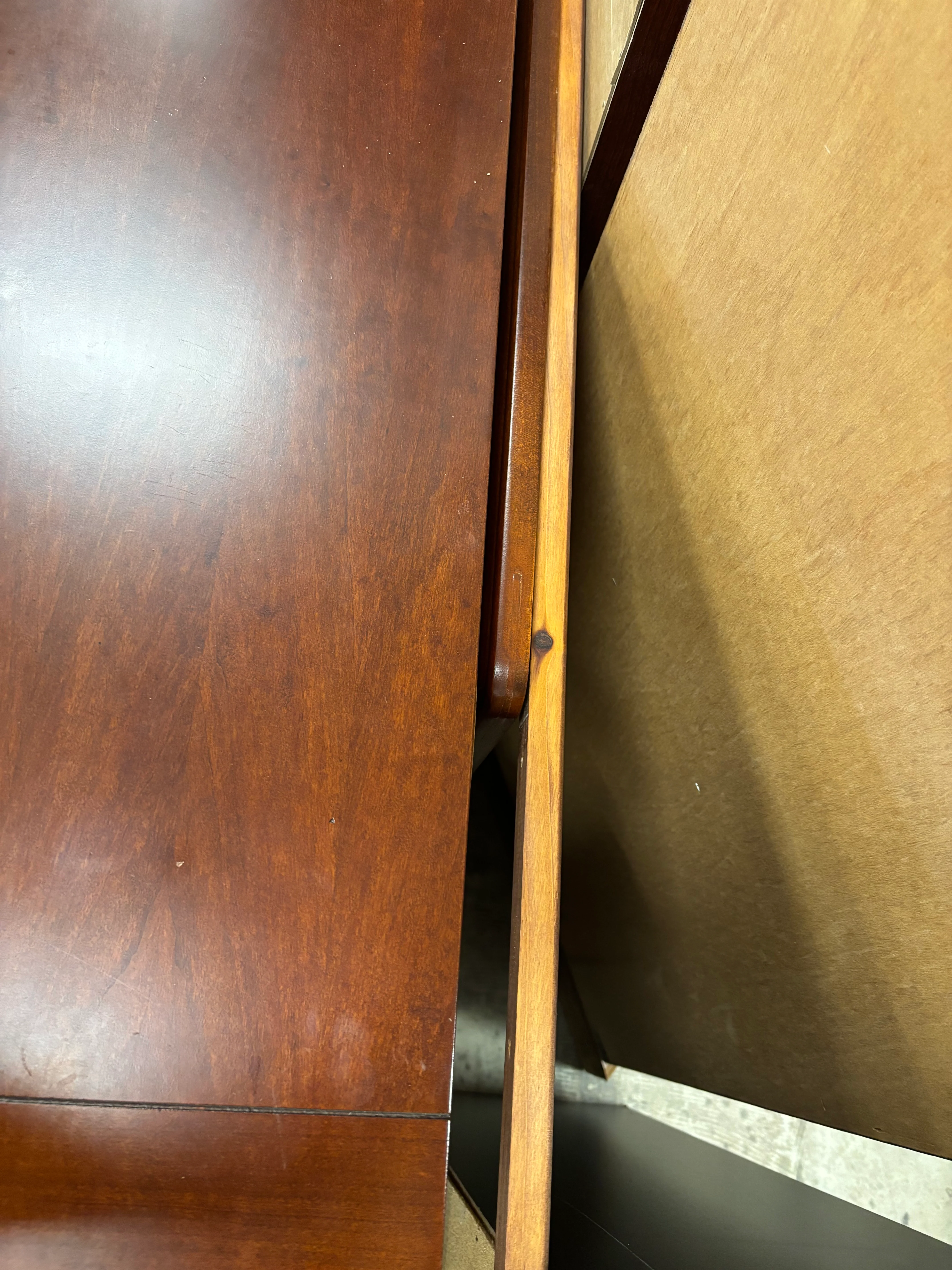 Large Cherry Wood Dresser with Mirror - Image 6