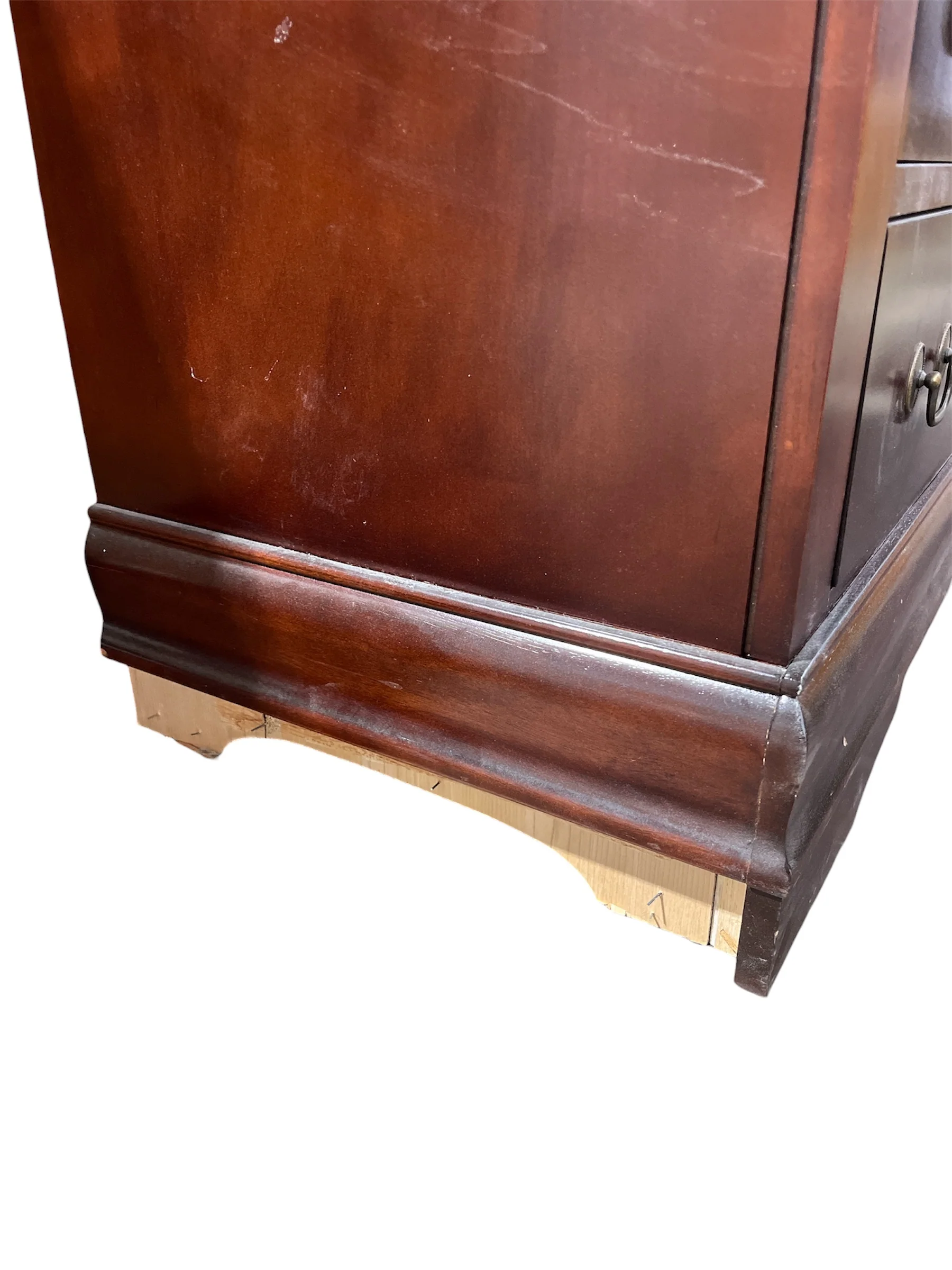 Large Traditional Cherry Wood Dresser - Image 5