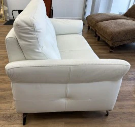 Leather Two Seat Sofa - Image 4