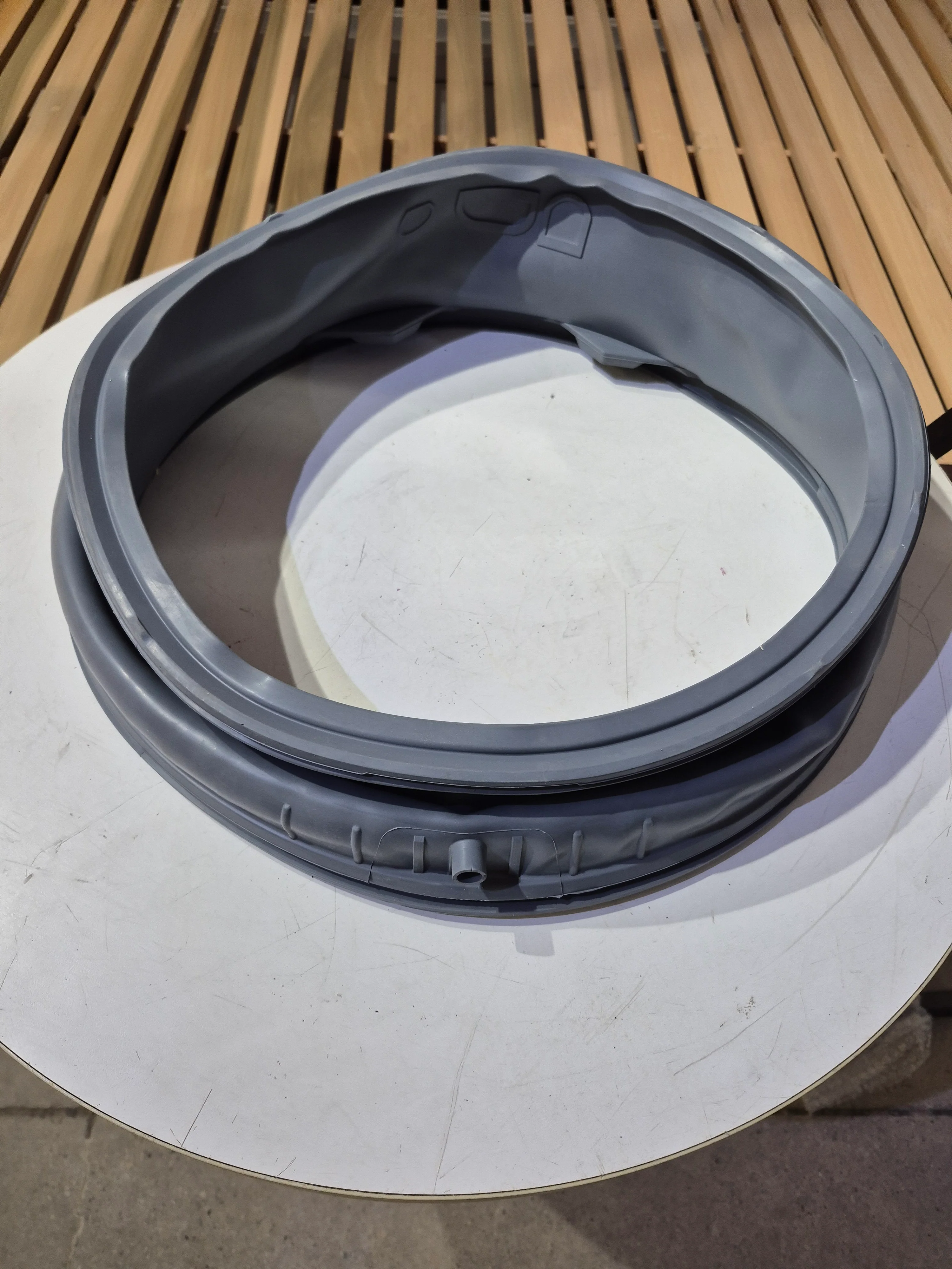 LG 4986ER0004 Front Load Washer Door Gasket with Drain Port - Image 2