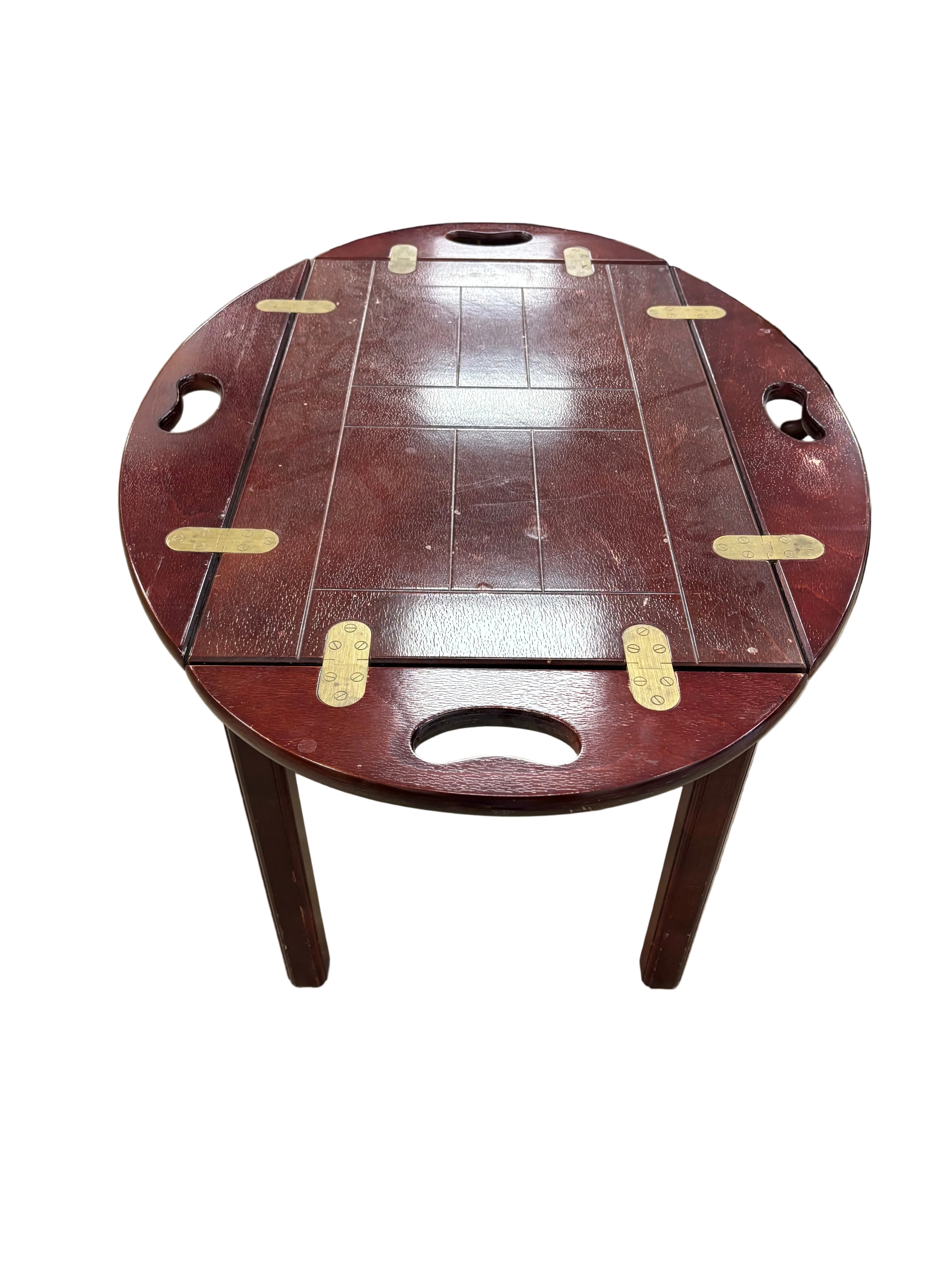 Mahogany Wood Butler Tray Table - Image 2