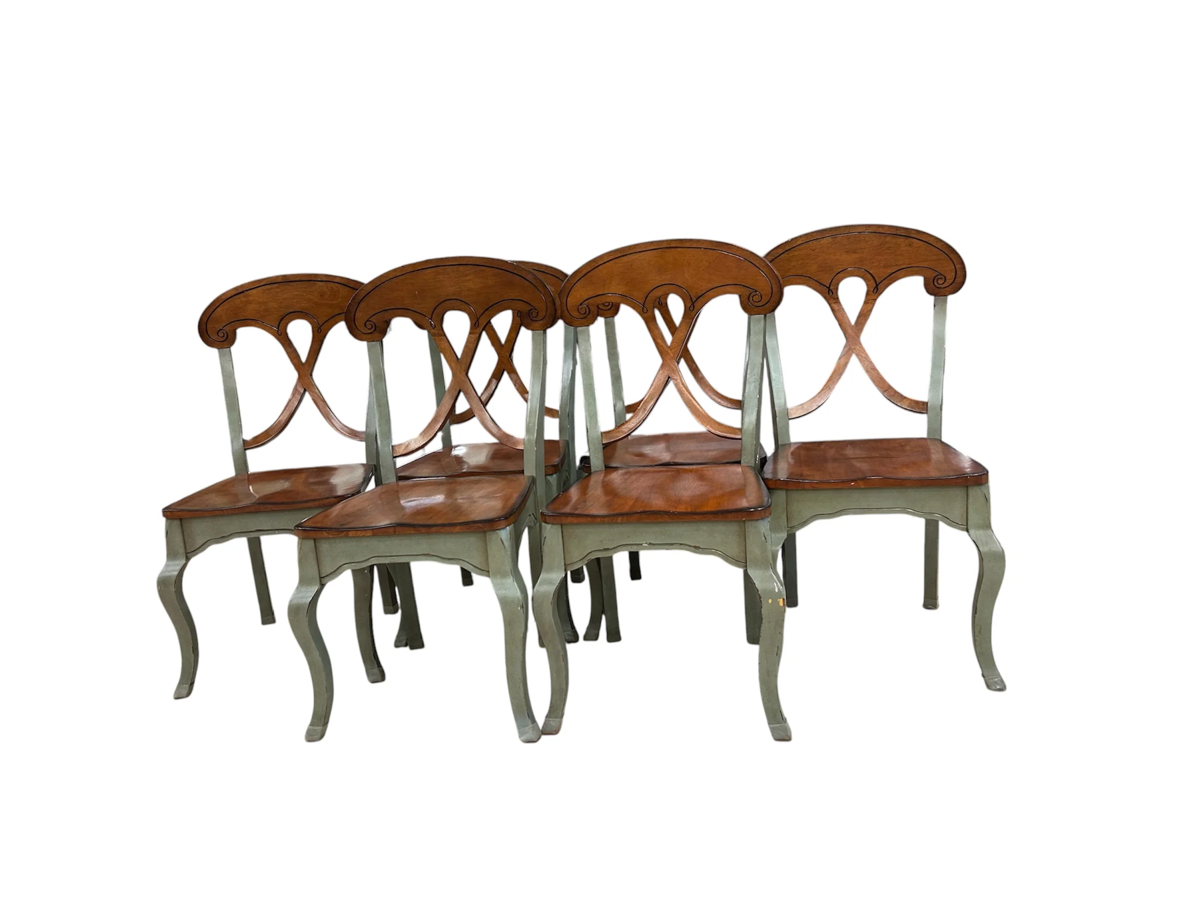 Marchella Sage Dining Chairs Set - A Set of Six - Image 3