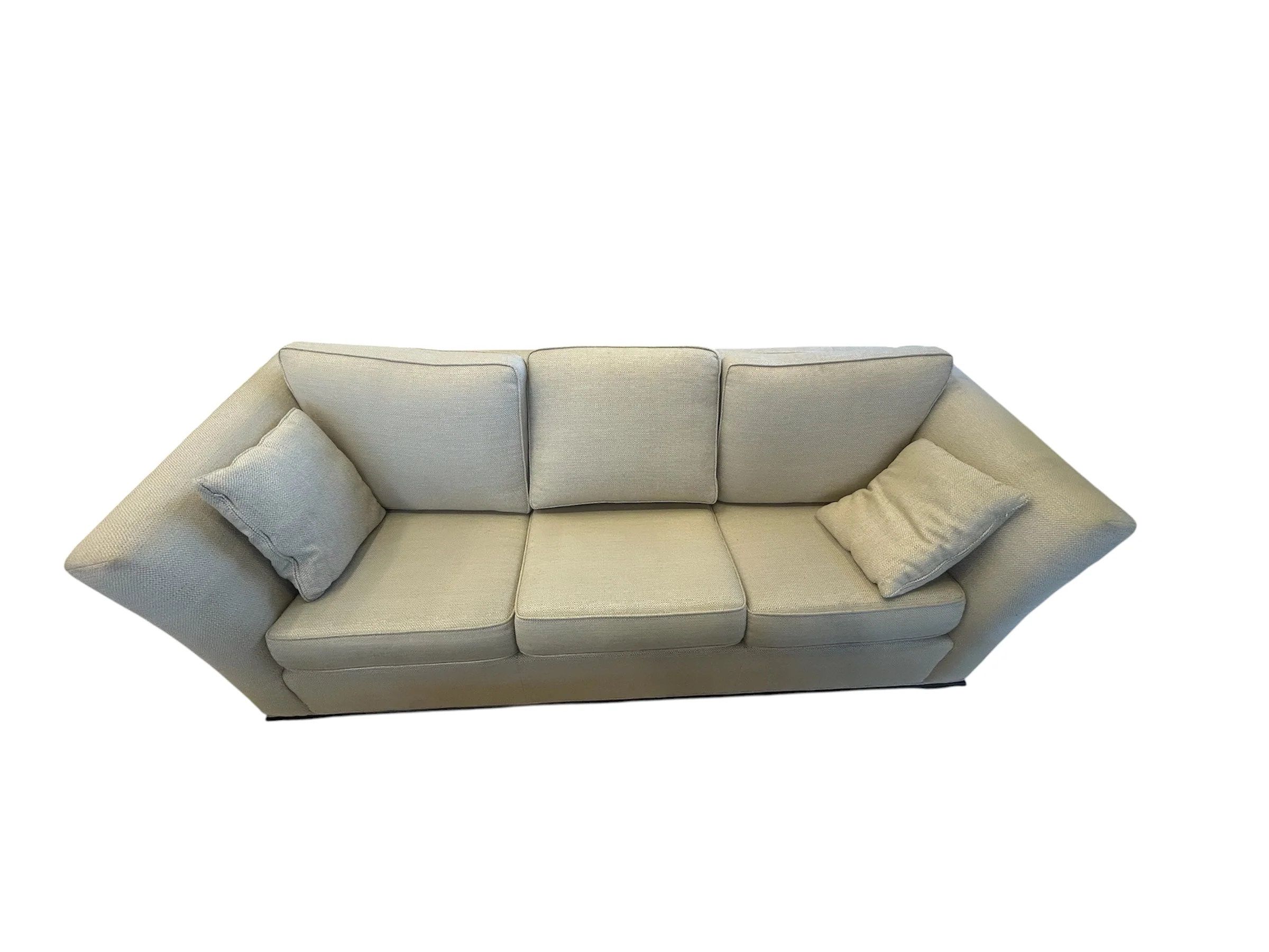 Markham Cream Three-seater Sofa - Image 2