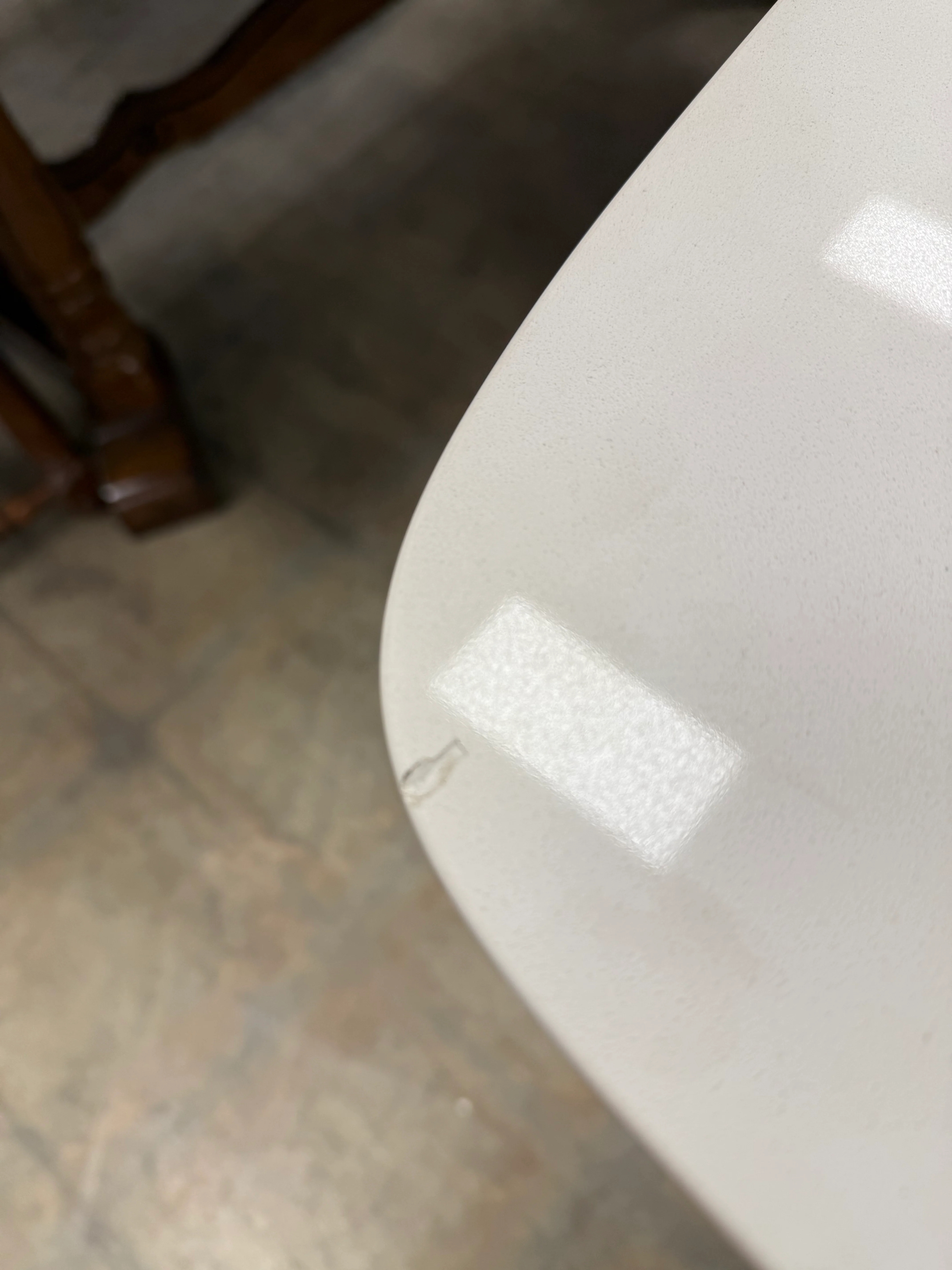 Modern Contemporary White Marble Quartz Top Dining Table - Image 6