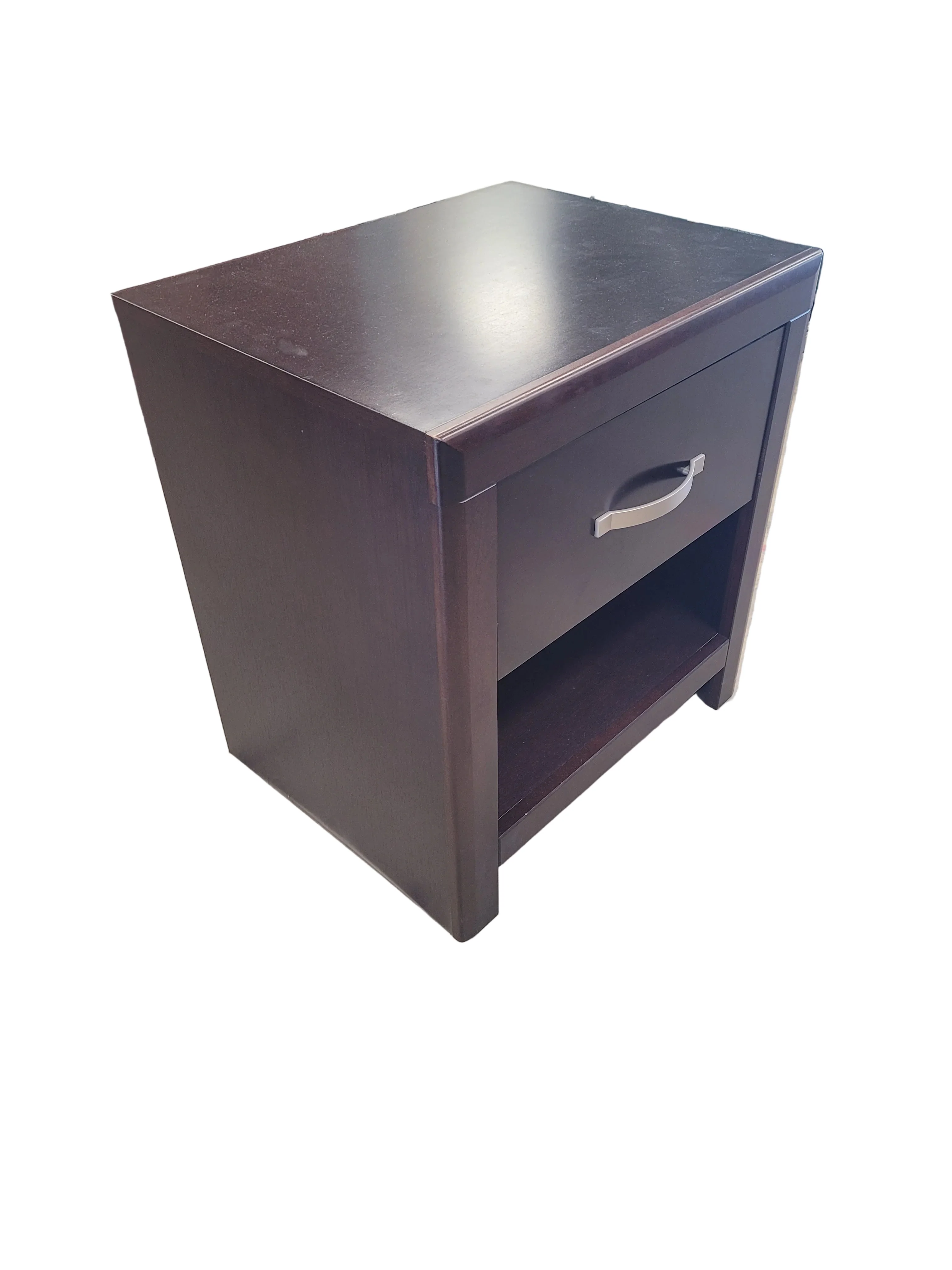 Modern Espresso Nightstand W/ 1 Drawer - Image 2