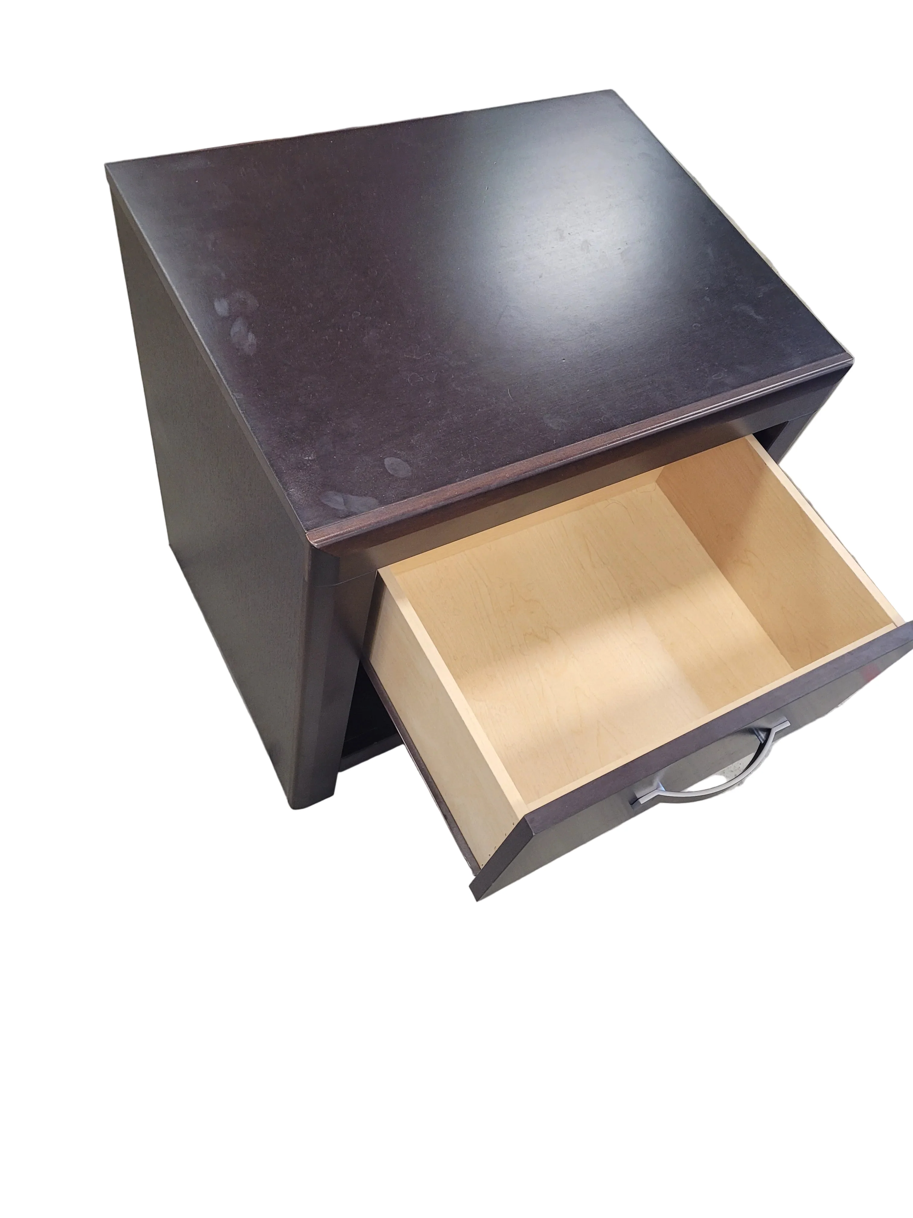Modern Espresso Nightstand W/ 1 Drawer - Image 3