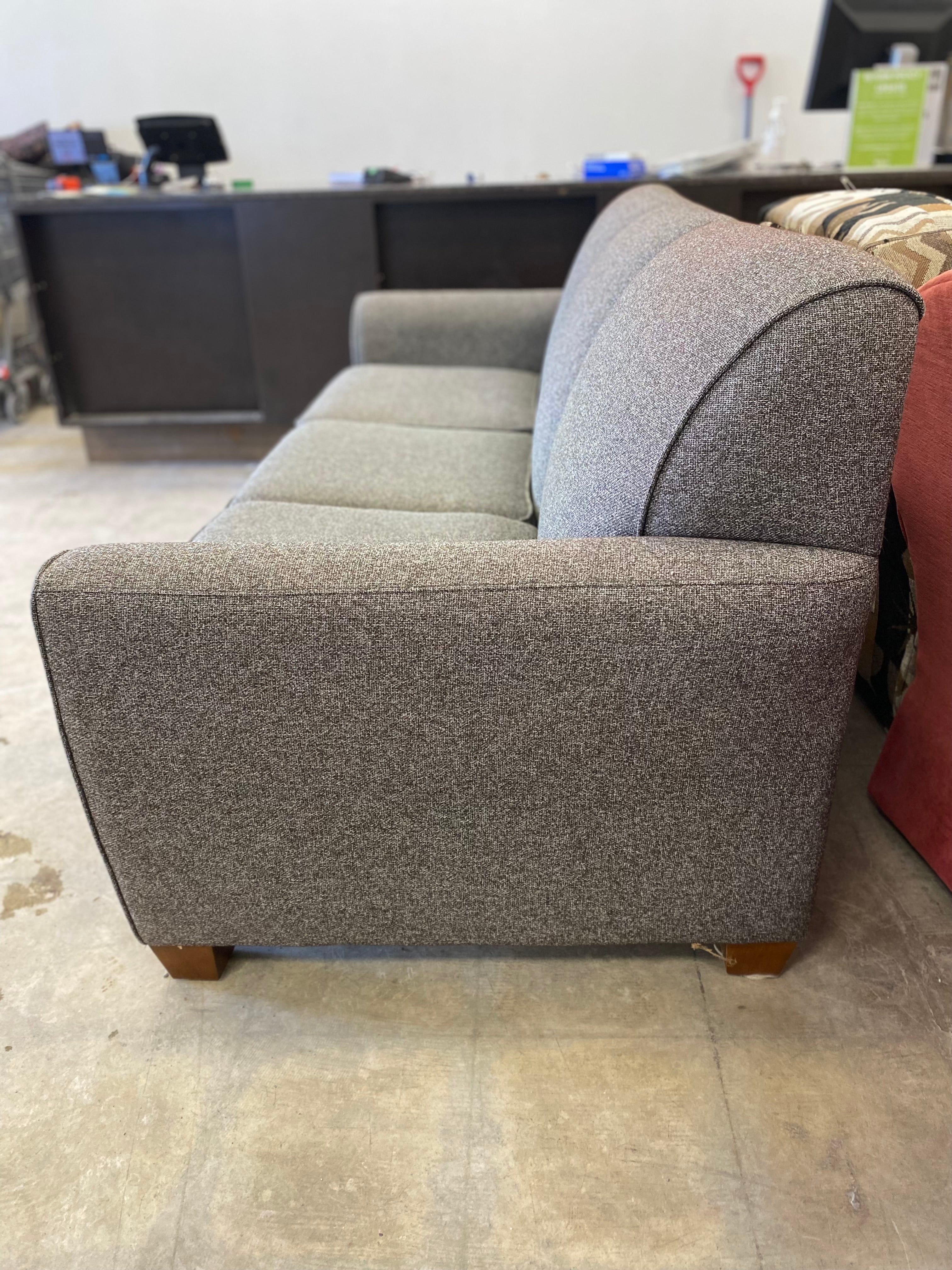 Modern Grey 3-Seater Sofa - Image 4