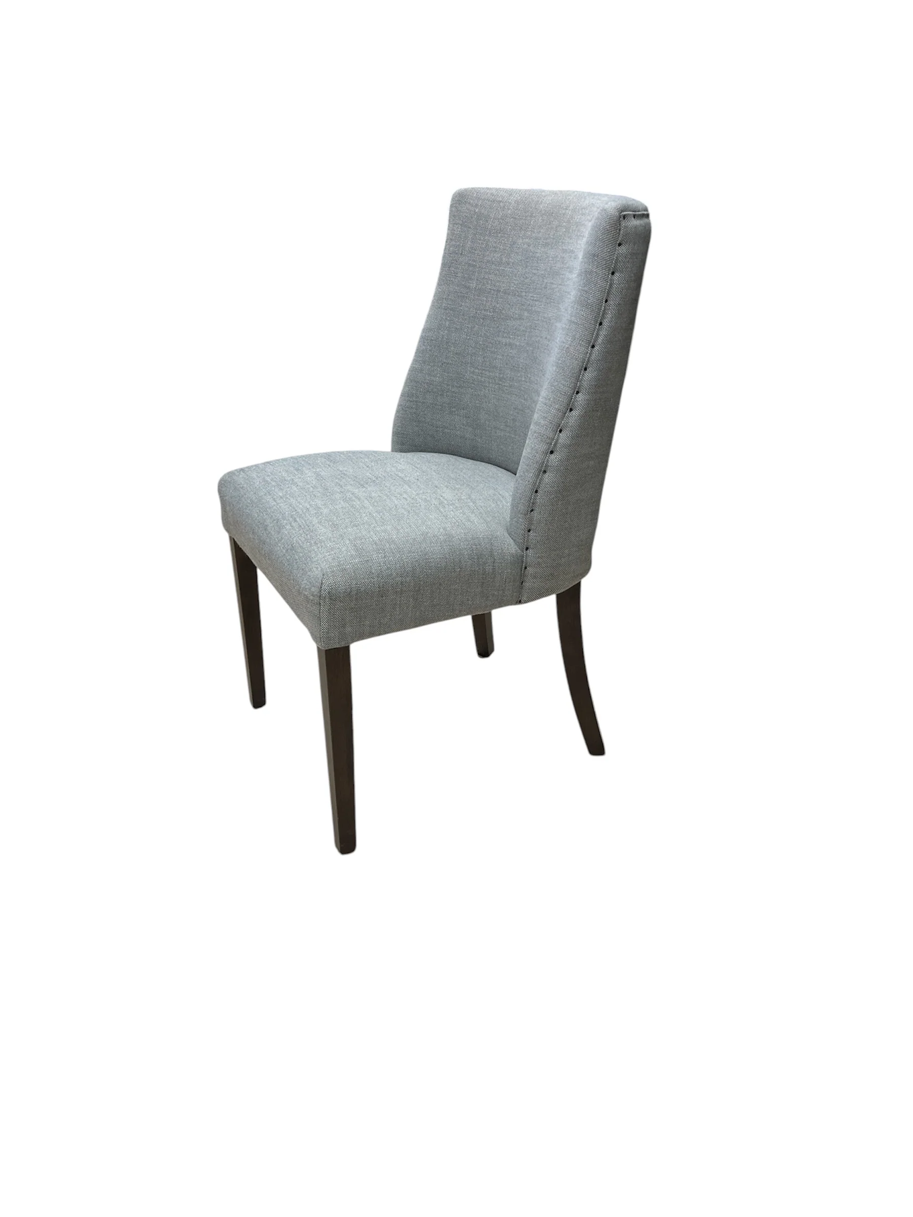 Modern Grey Upholstered Accent Chair - Image 2