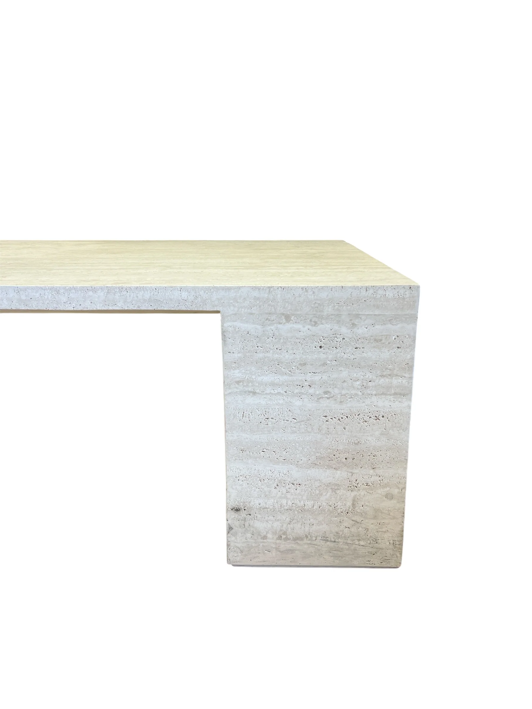 Modern Travertine Coffee Table - Image 2