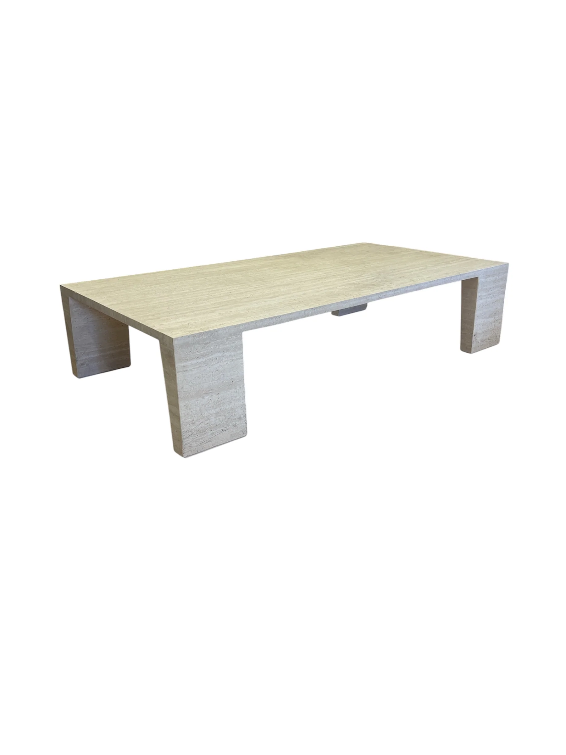 Modern Travertine Coffee Table - Image 4