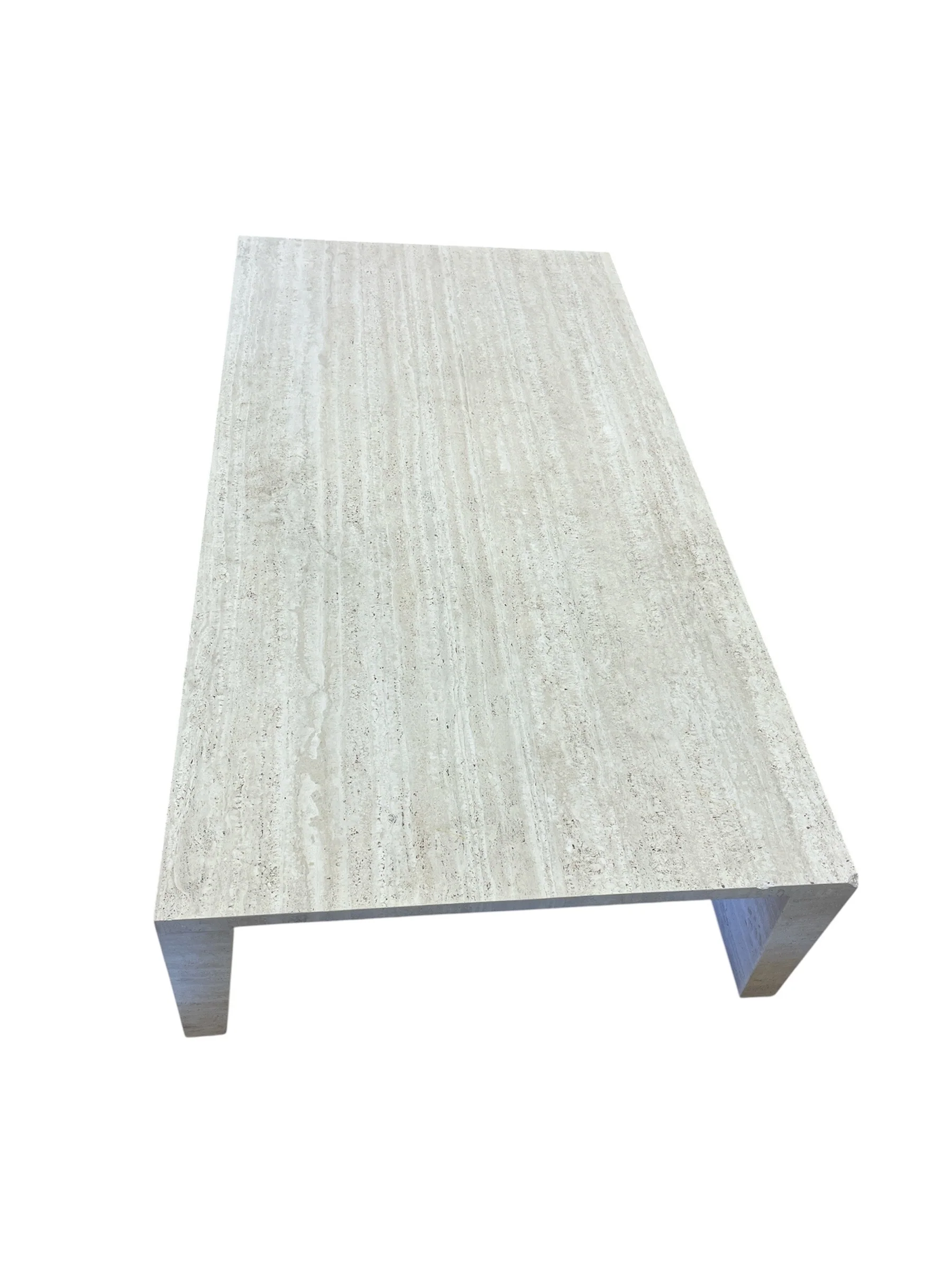 Modern Travertine Coffee Table - Image 5