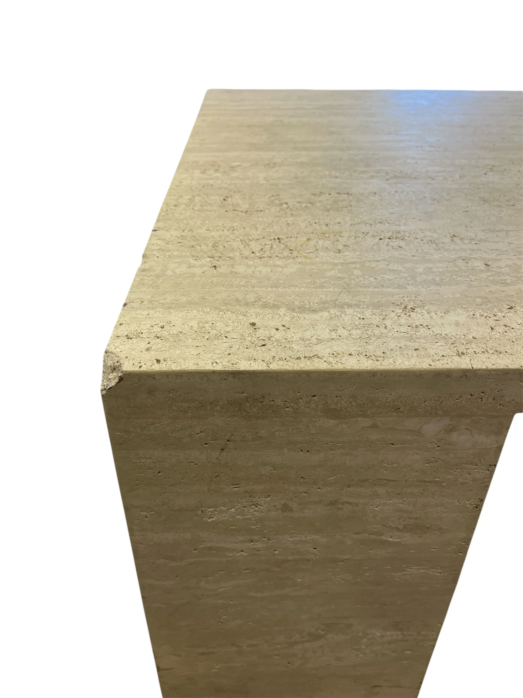 Modern Travertine Coffee Table - Image 6