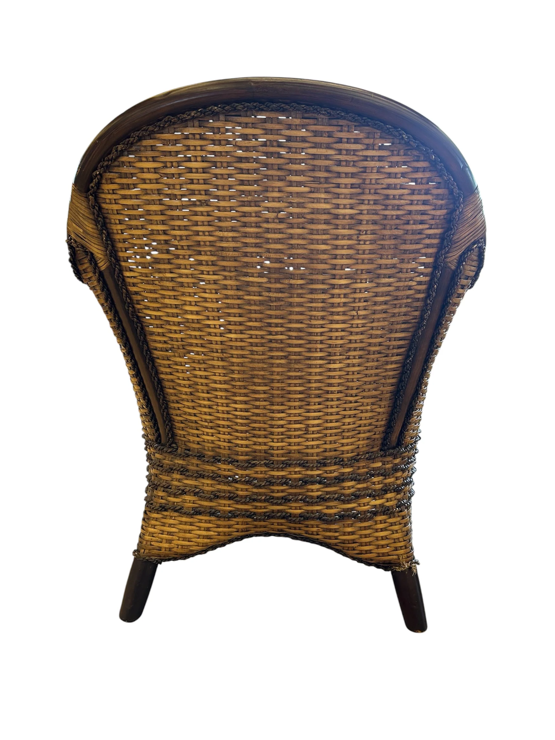 Pier 1 Bohemian Wicker Armchair - Image 4