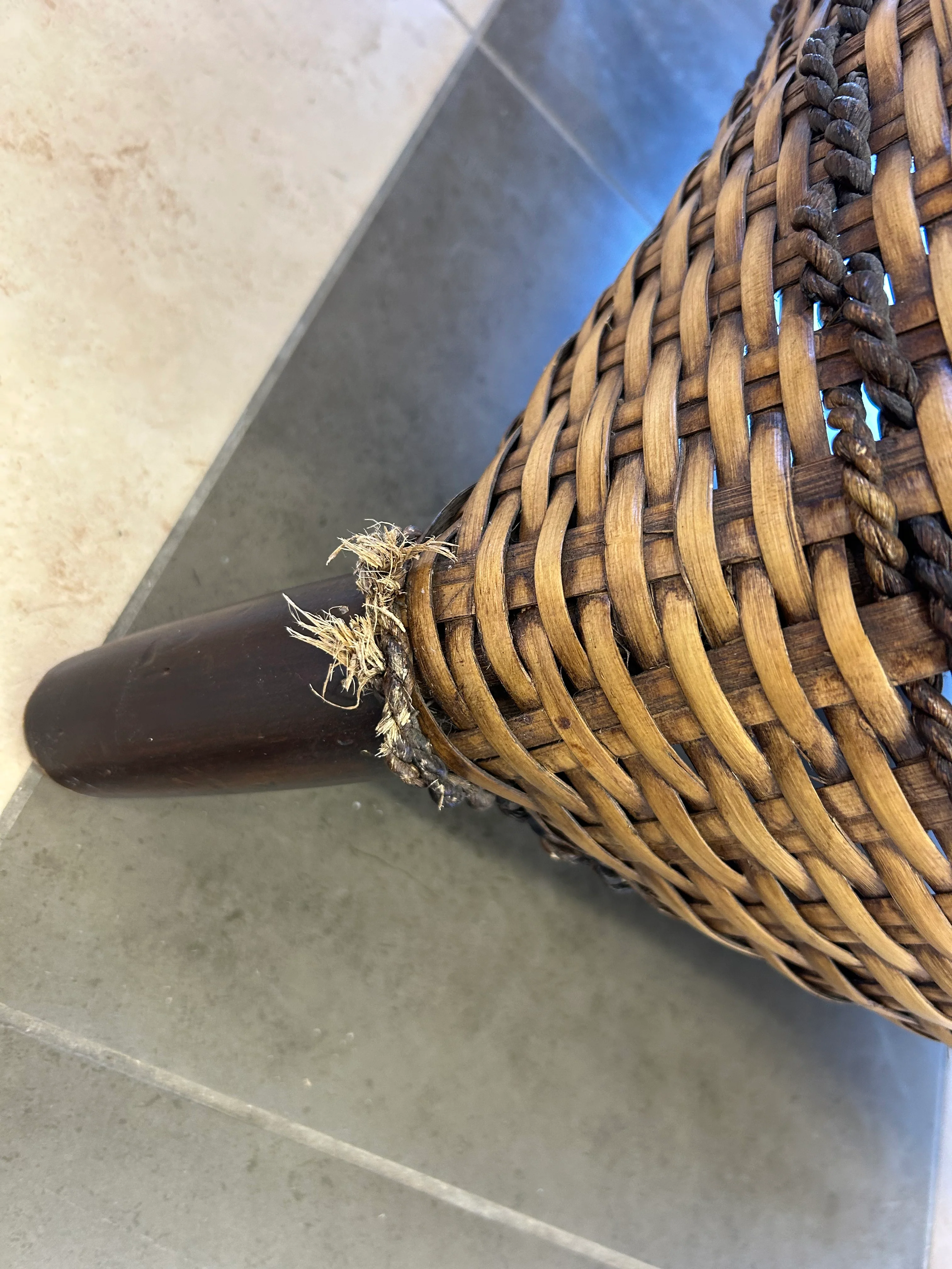 Pier 1 Bohemian Wicker Armchair - Image 7