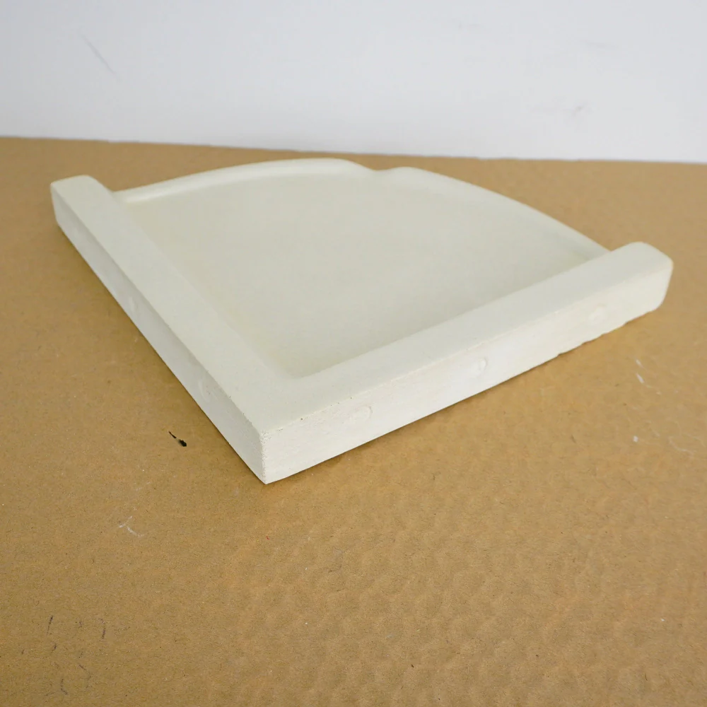 Porcelain Wall-Mount Corner Caddy in Crema - Image 2