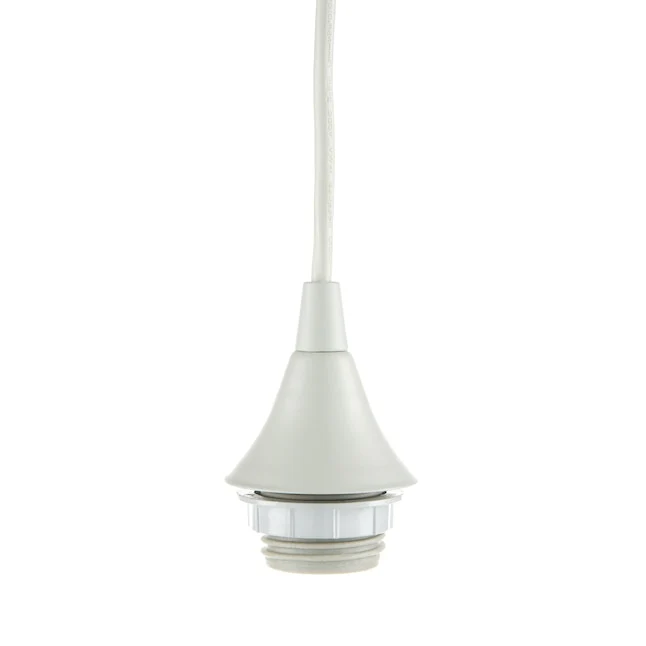 Transitional Cylinder Mini Hanging Pendant Light- White - Image 2
