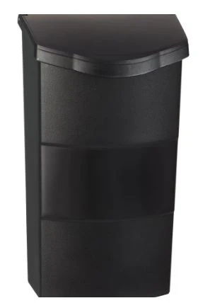 PRO-DF Economic Vertical Wall Mount Mailbox - Black