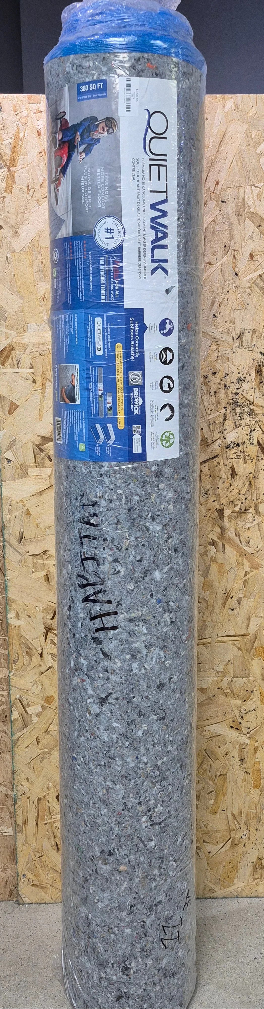 QuietWalk 360 Sq Ft Premium Sound and Moisture Barrier Underlayment for Laminate & Engineered Floors - Image 3