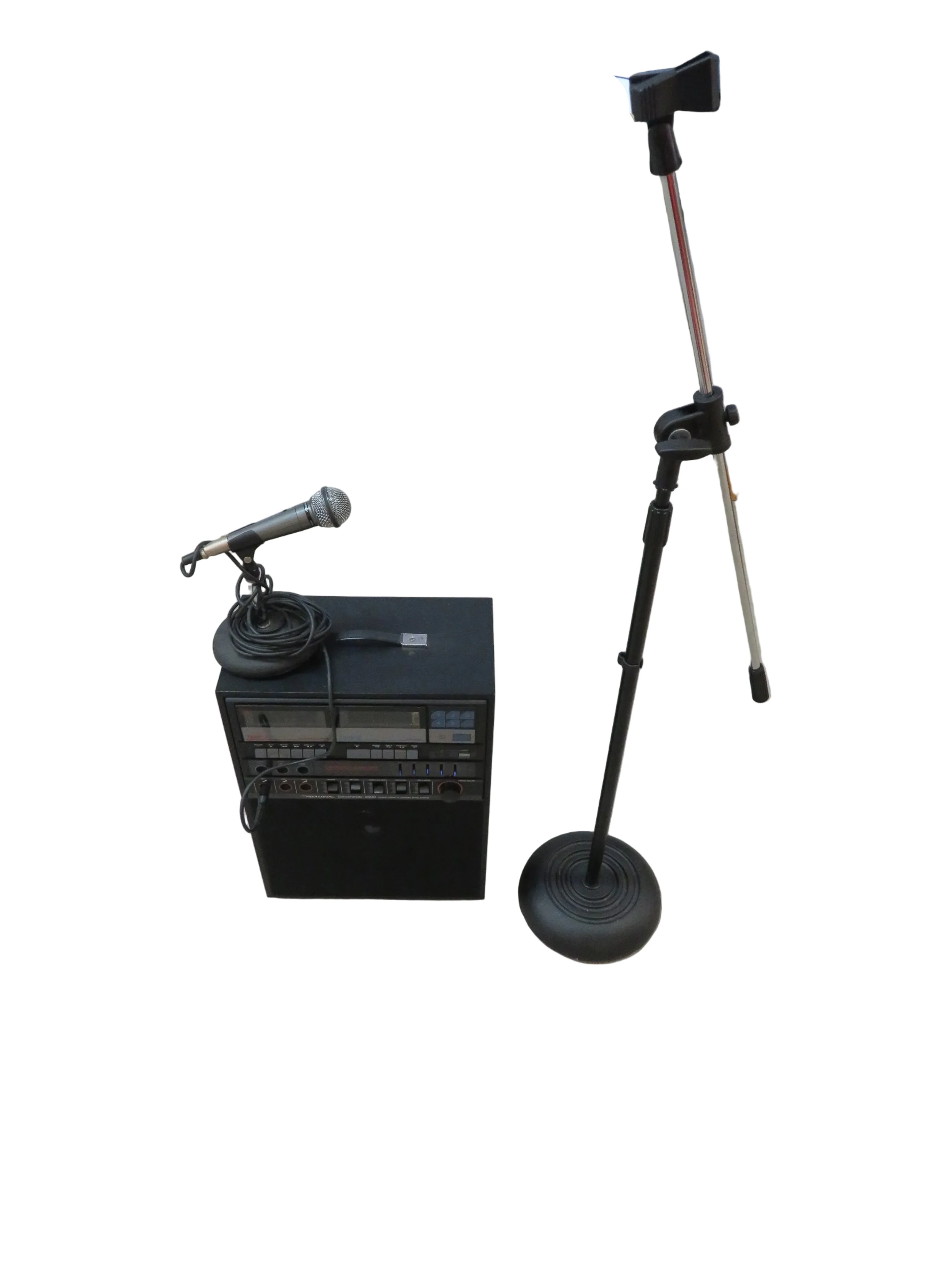 Realistic Concertmate-2000 Double Cassette Music System w/ Microphone Dynamique Highball - Image 2