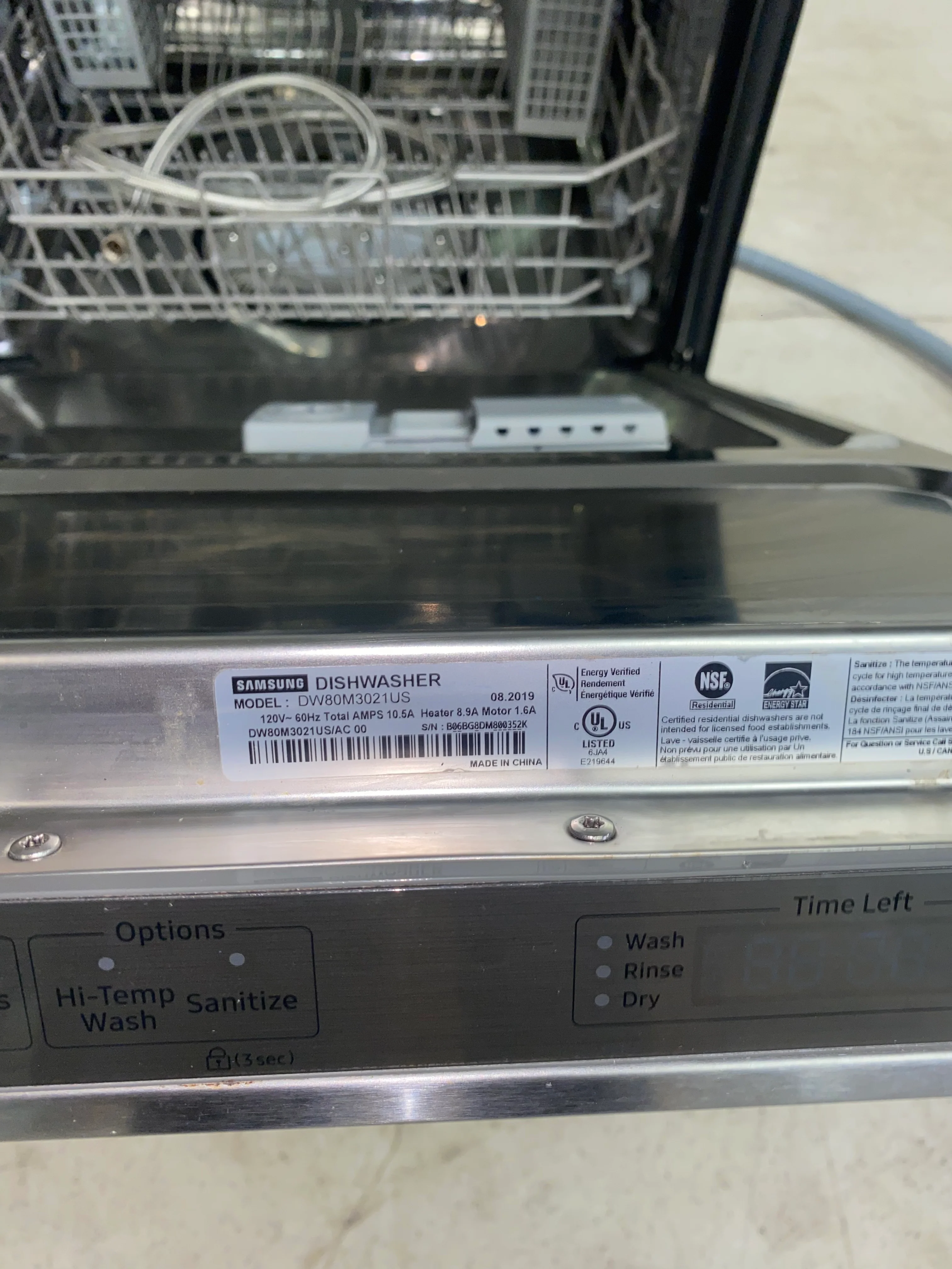Samsung Dishwasher - DW80M3021US - Image 4