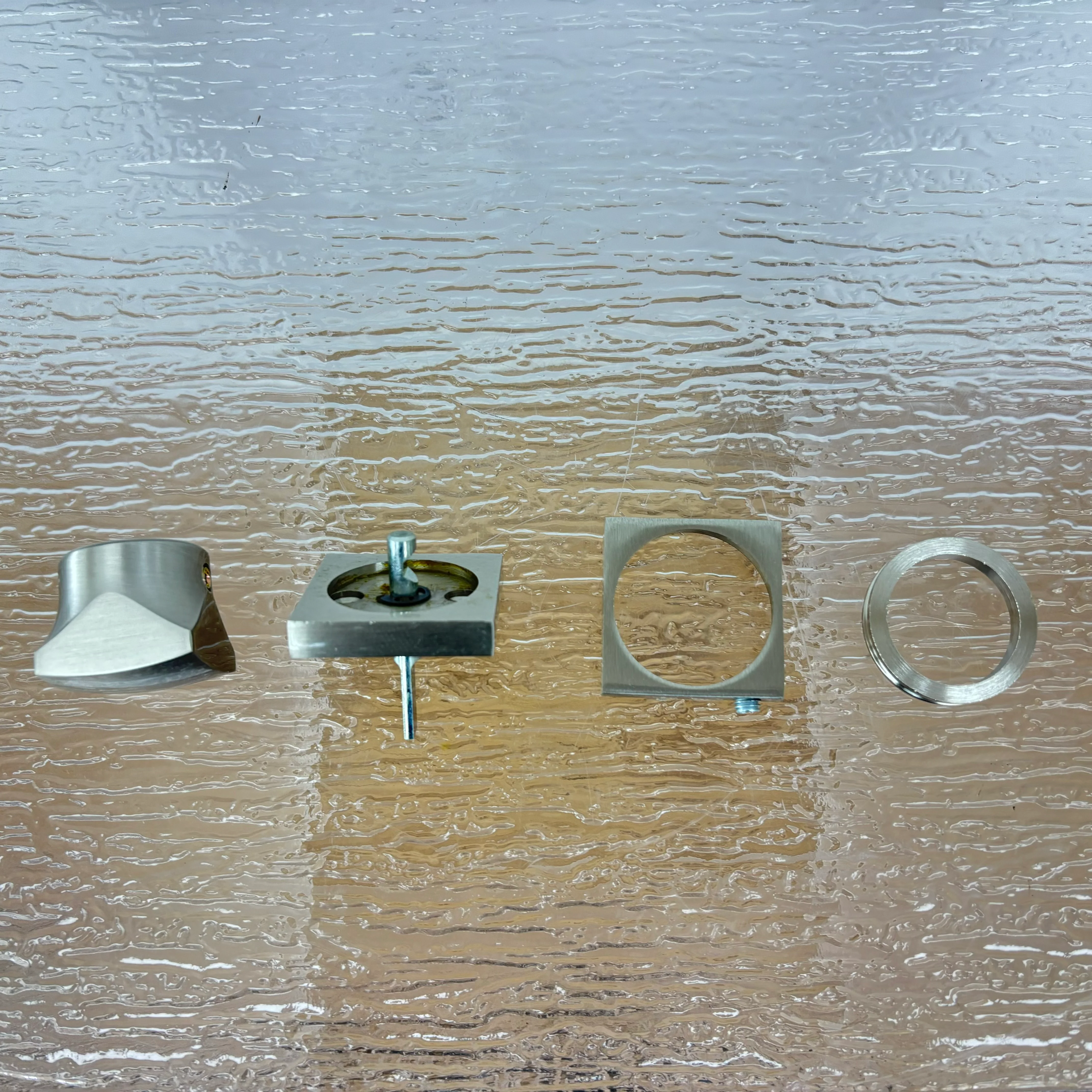 Square Privacy Thumb Turn Set in Satin Nickel, 3-Pack, 8000STT - Image 4