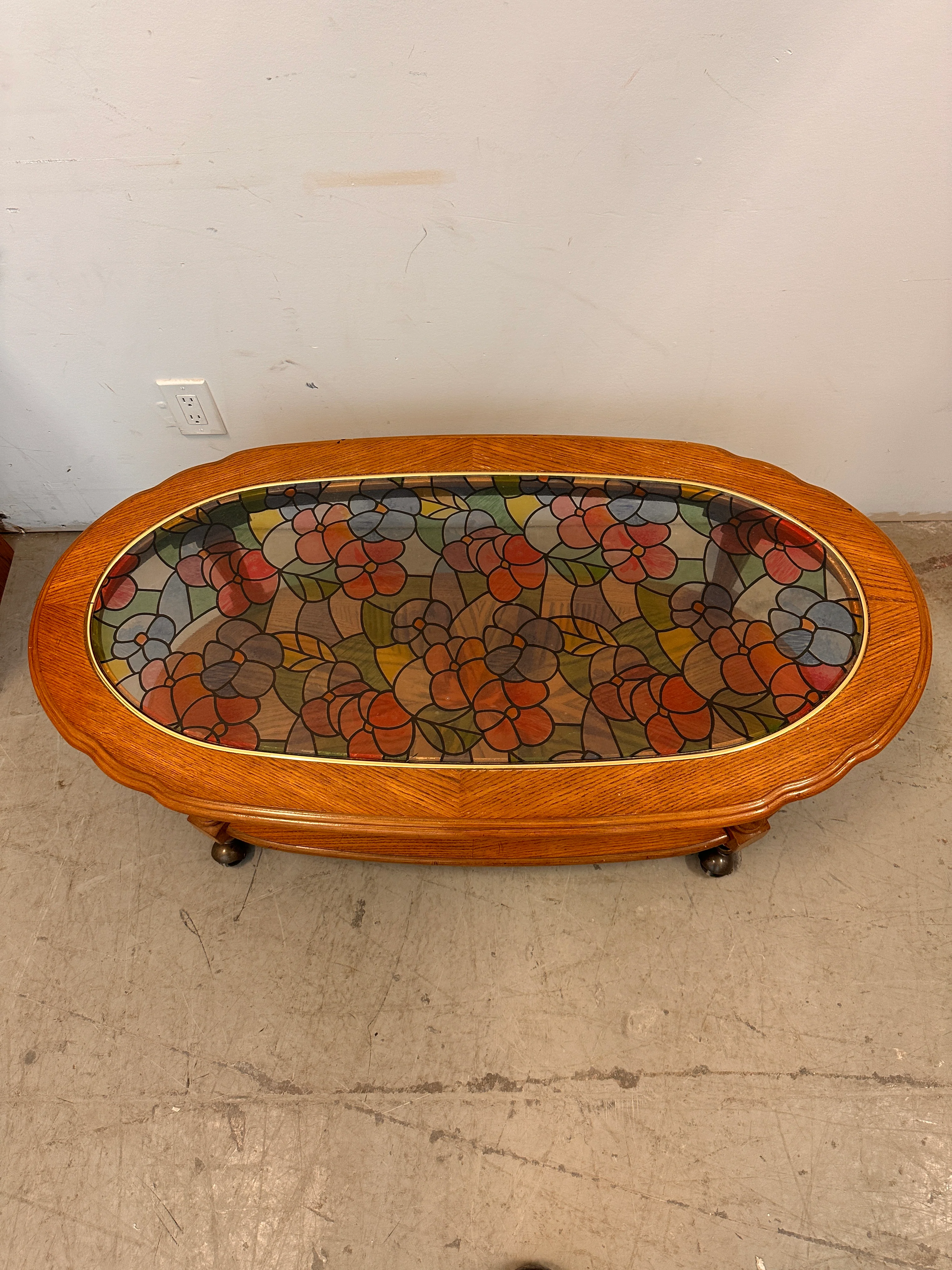 Stained glass coffee table