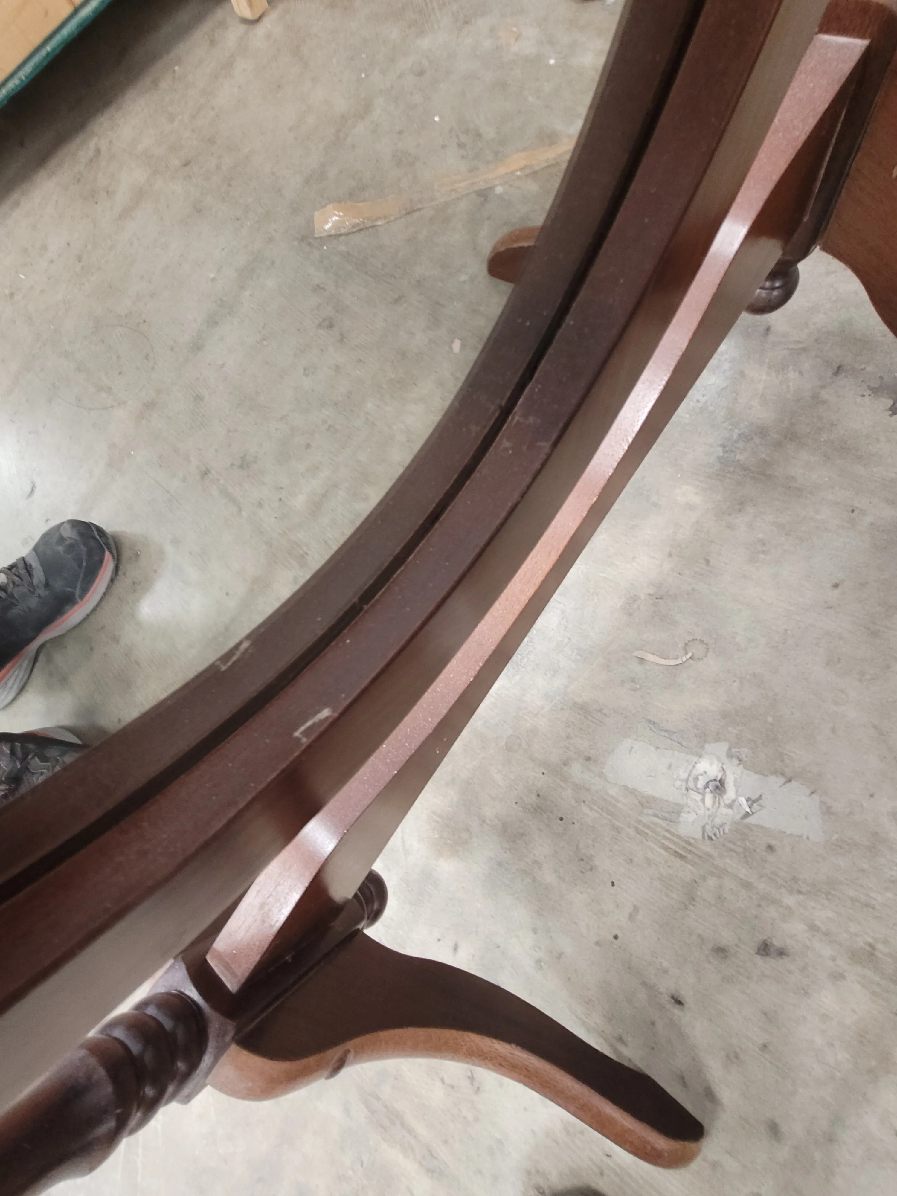 Standing Mirror With Mahogany Wood Frame - Image 7