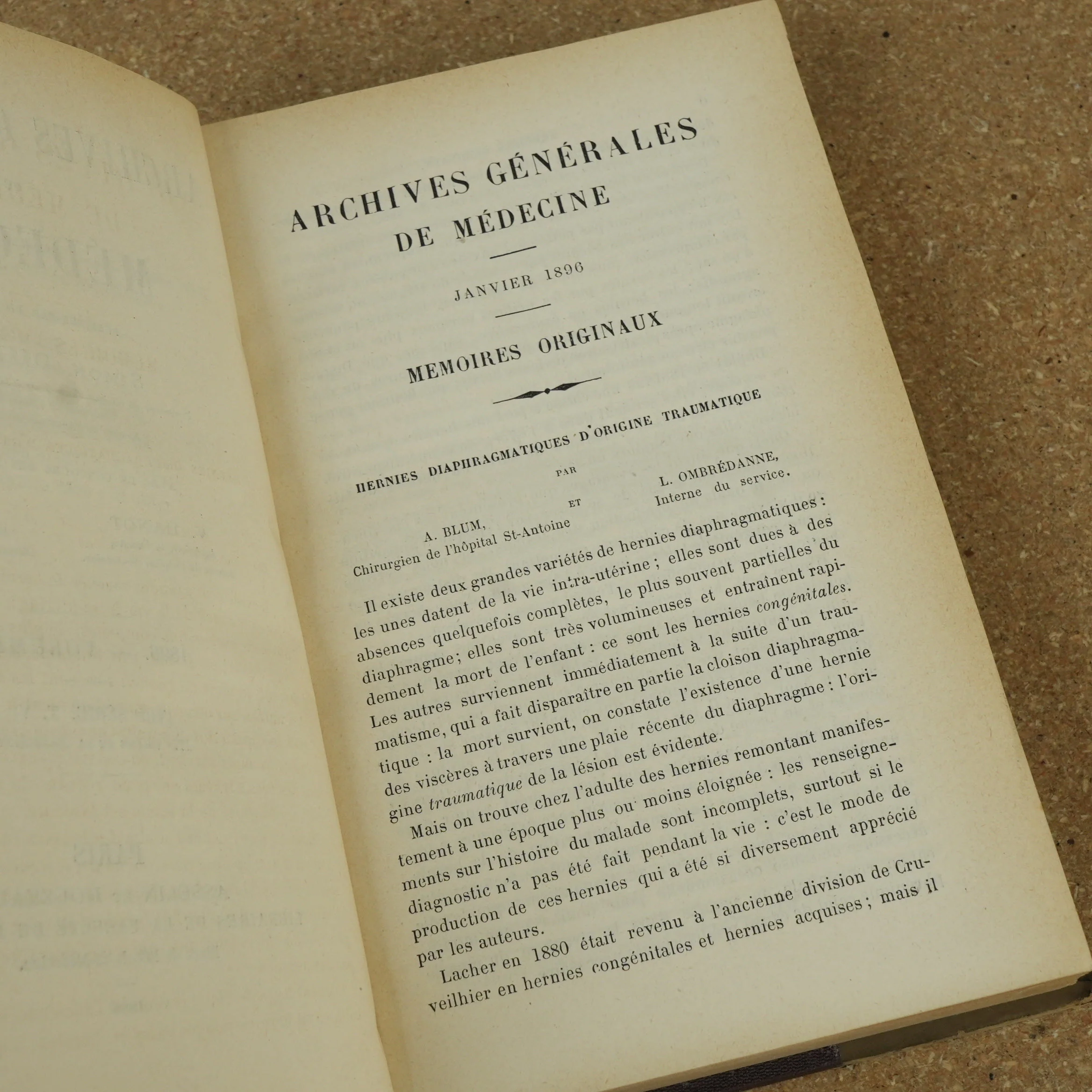The Archives Générales de Médecine Serie 8 Vol 5 by Simon Duplay 1896 - Image 4