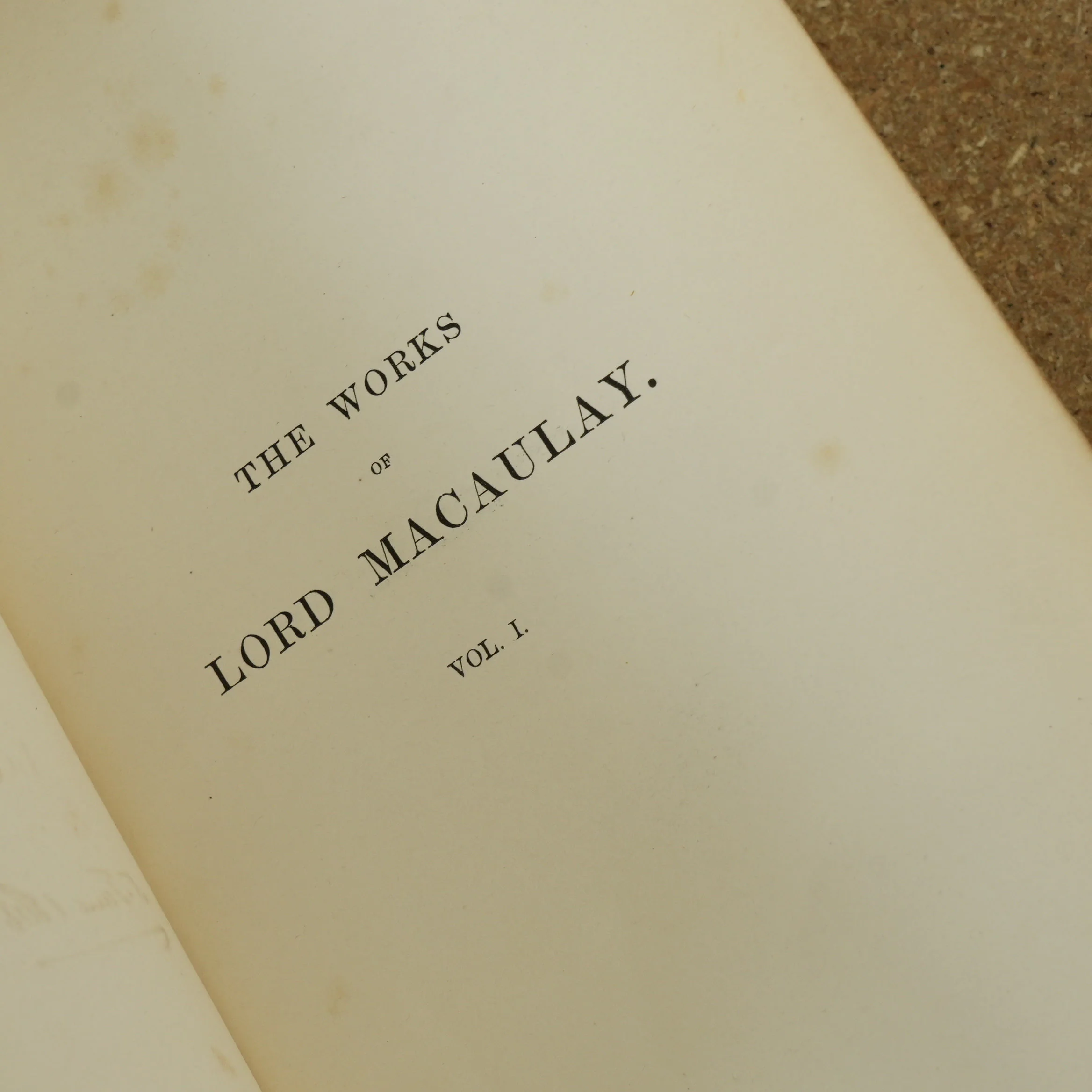 The Works of Lord Macaulay Vol 1 1866 - Image 5