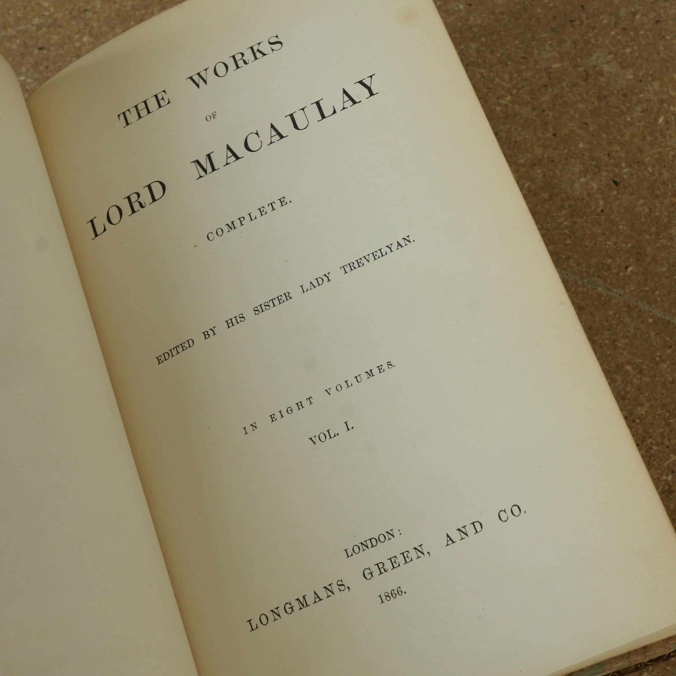 The Works of Lord Macaulay Vol 1 1866 - Image 7