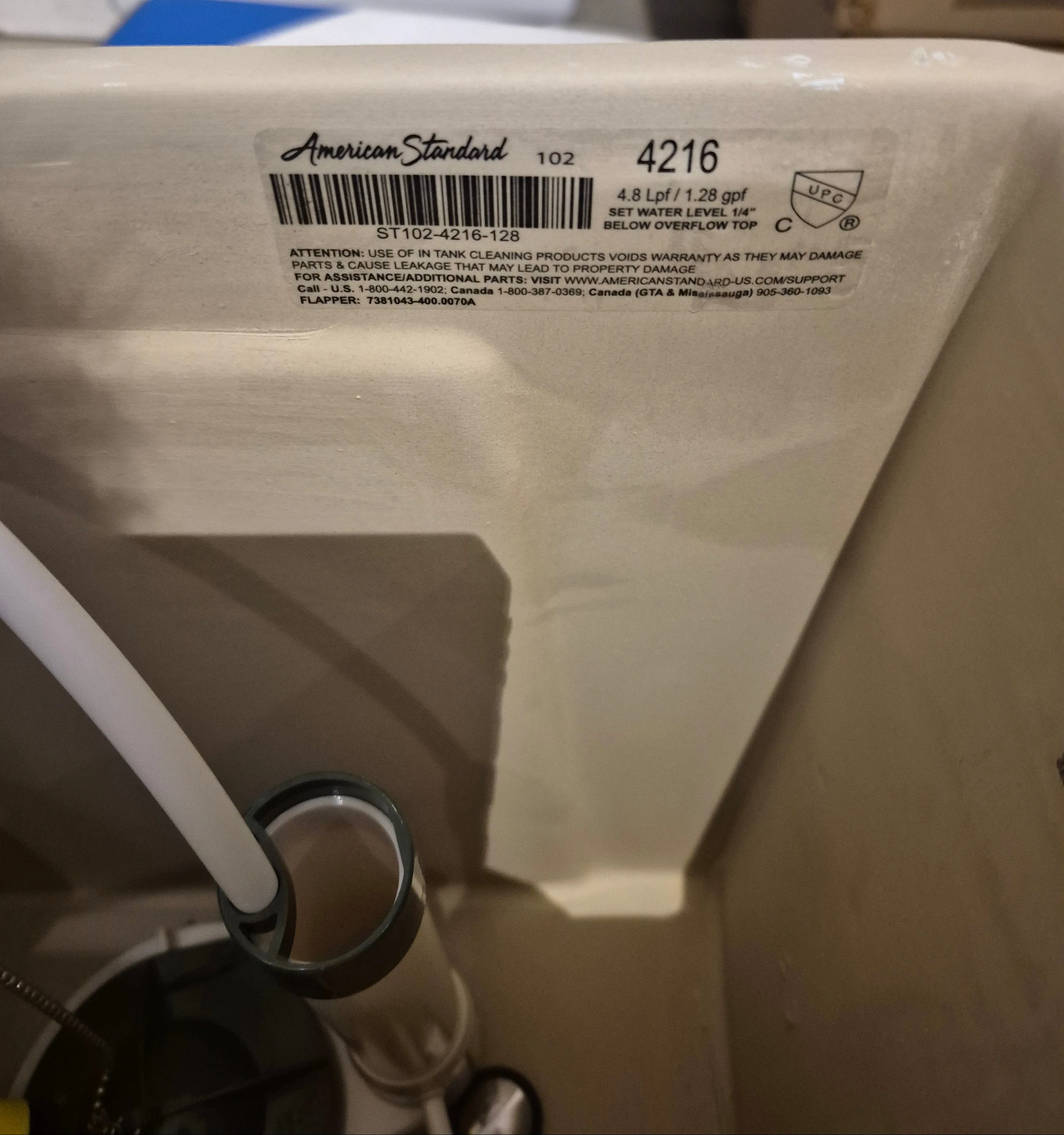 Town Square S 4.8L Single Flush Right Height Elongated 2-Piece Toilet in White, Seat Not Included - Image 5