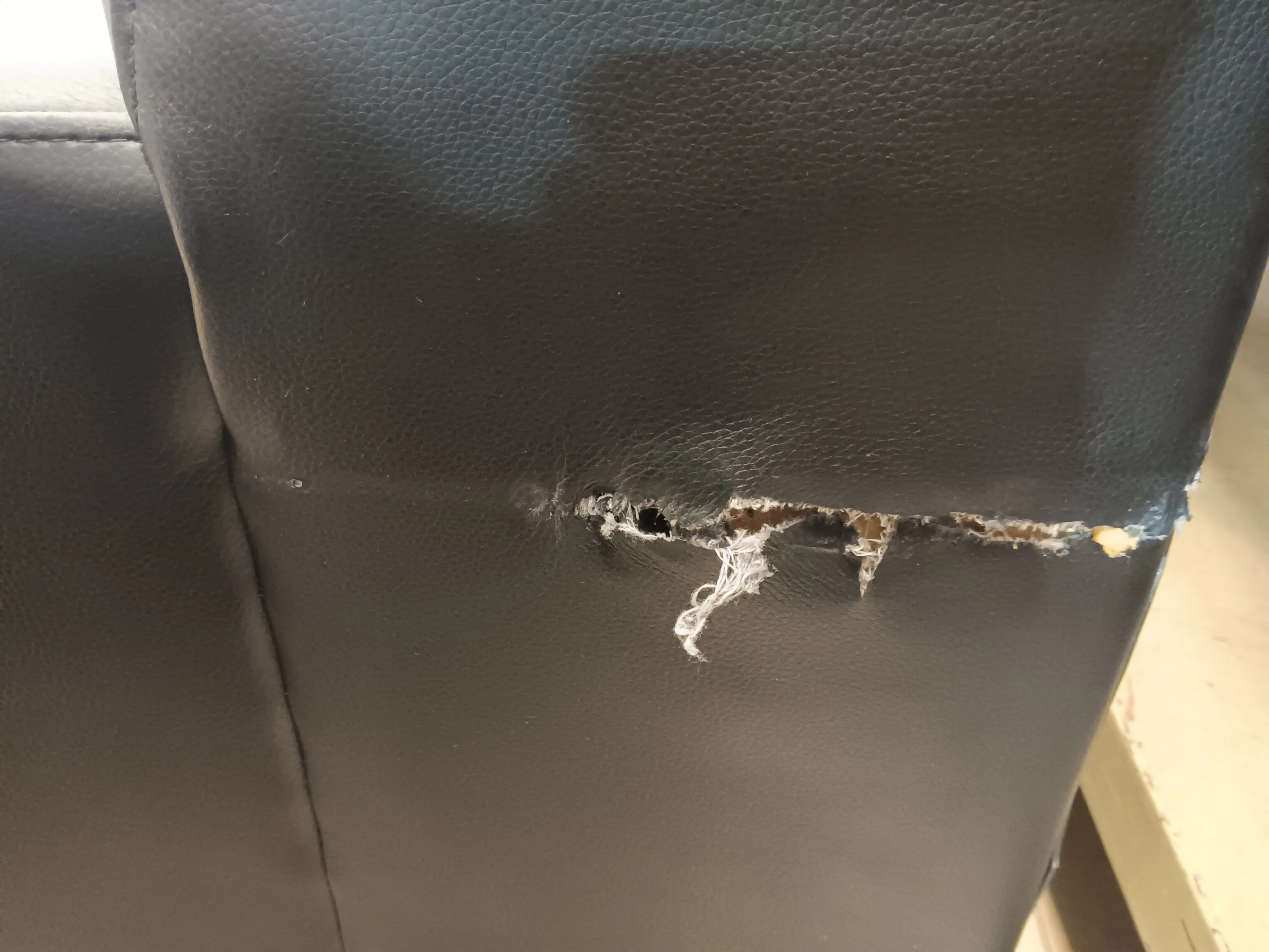 Tufted Faux Leather Banquette - Image 2