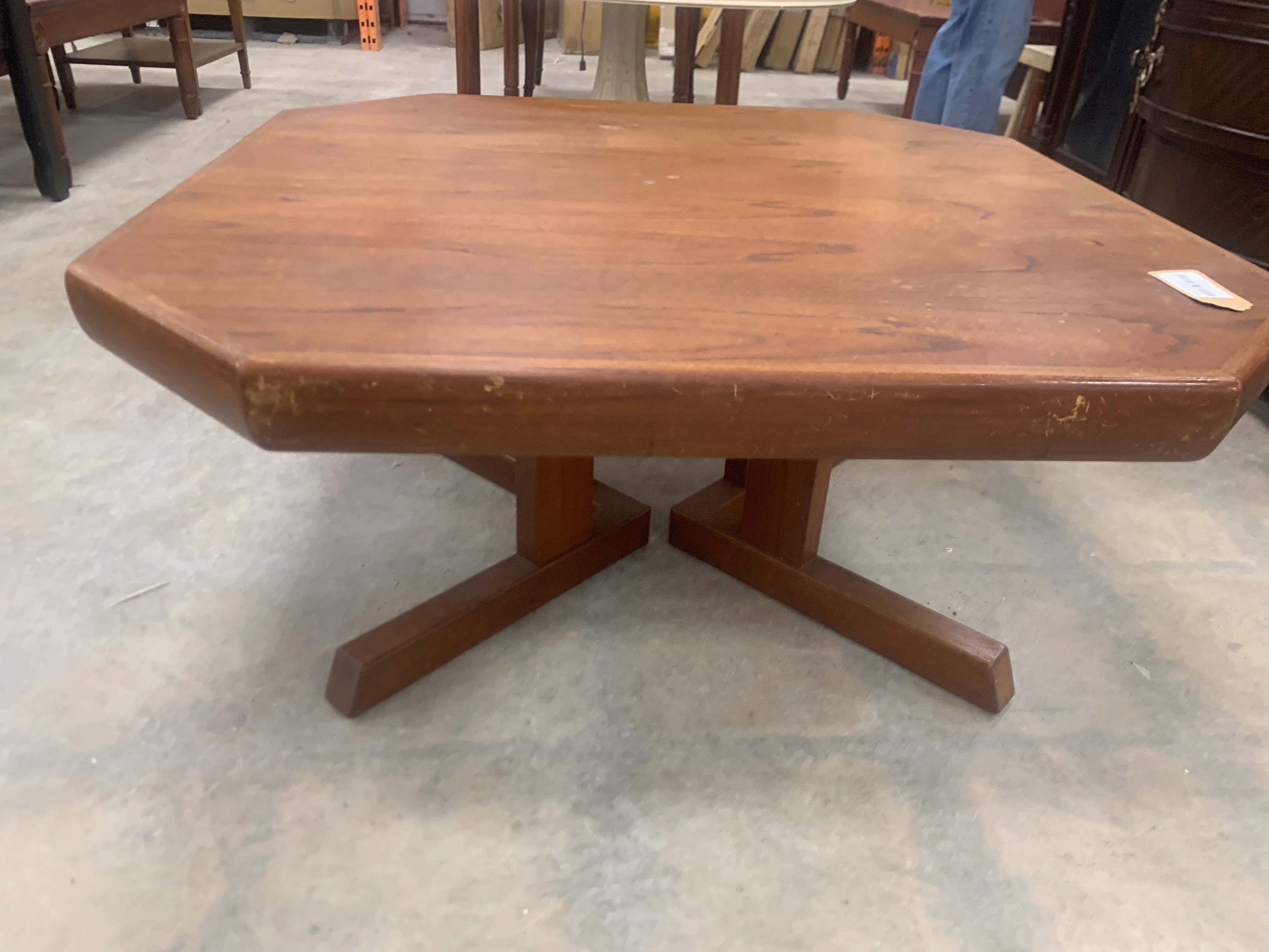 Teak XL Octagon Coffee Table - Image 3